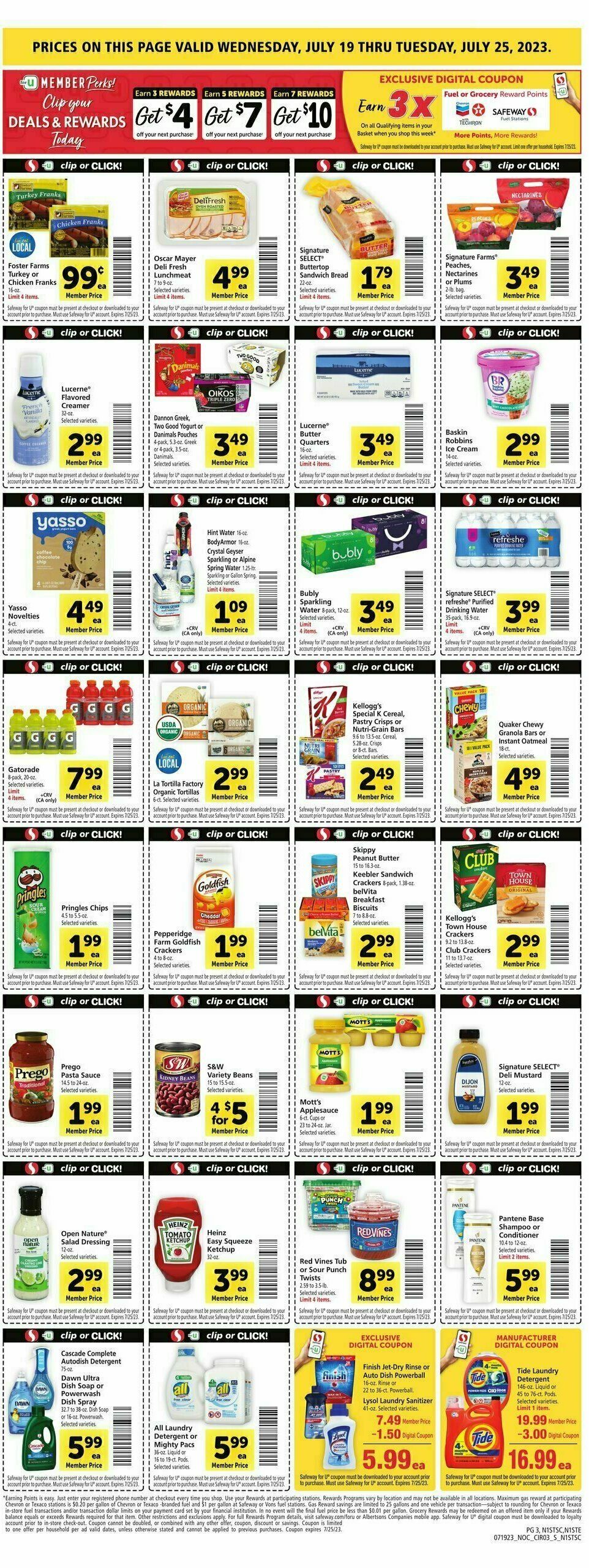 Safeway Weekly Ad from July 19