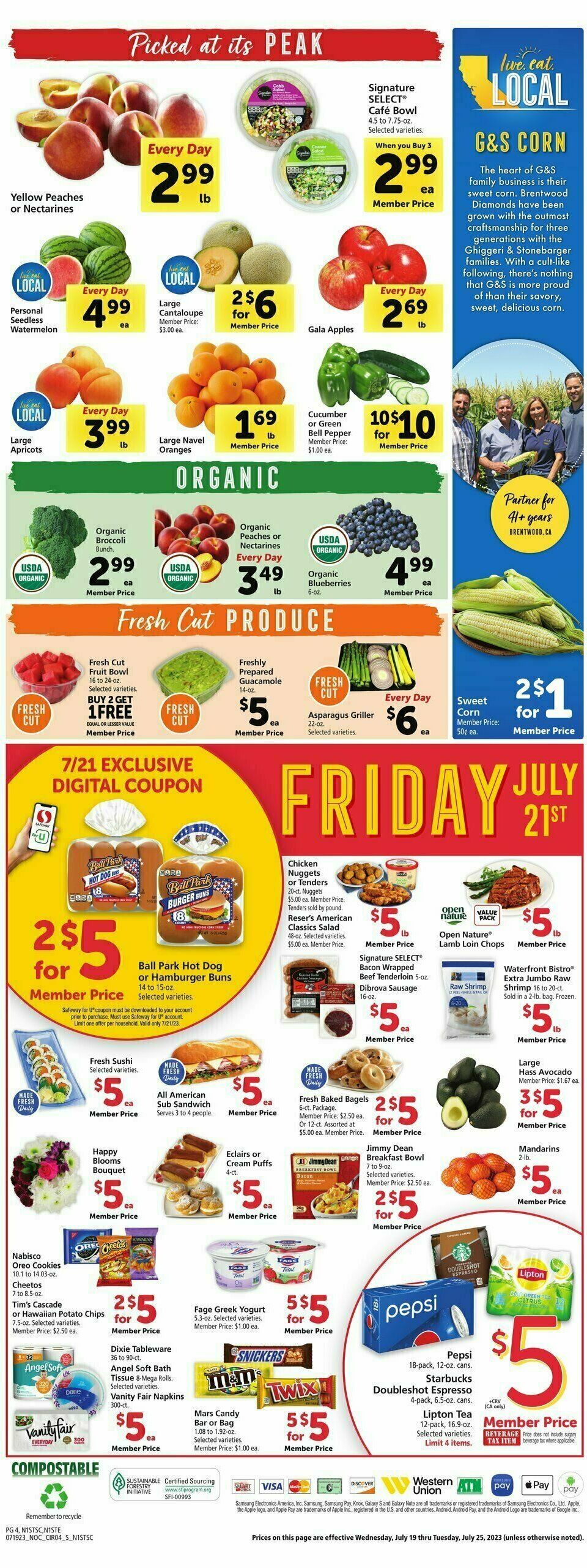 Safeway Weekly Ad from July 19