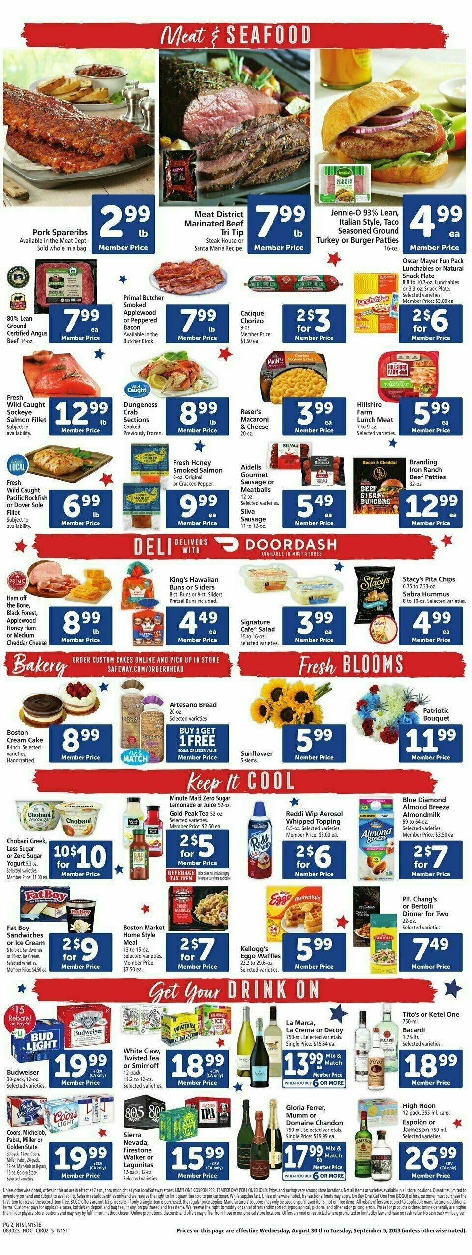 Safeway Weekly Ad from August 30