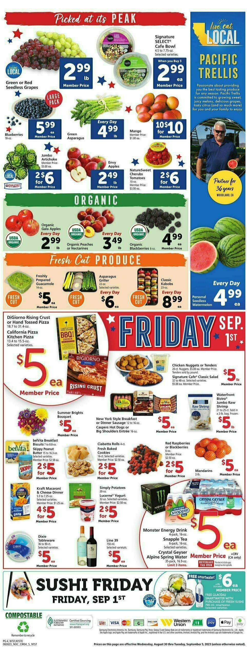 Safeway Weekly Ad from August 30