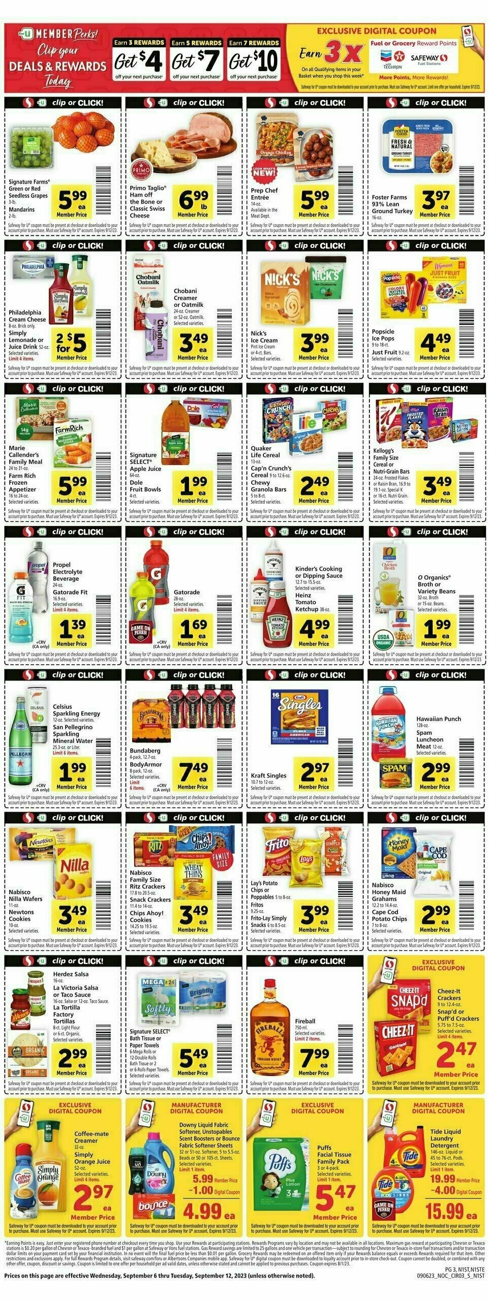 Safeway Weekly Ad from September 6