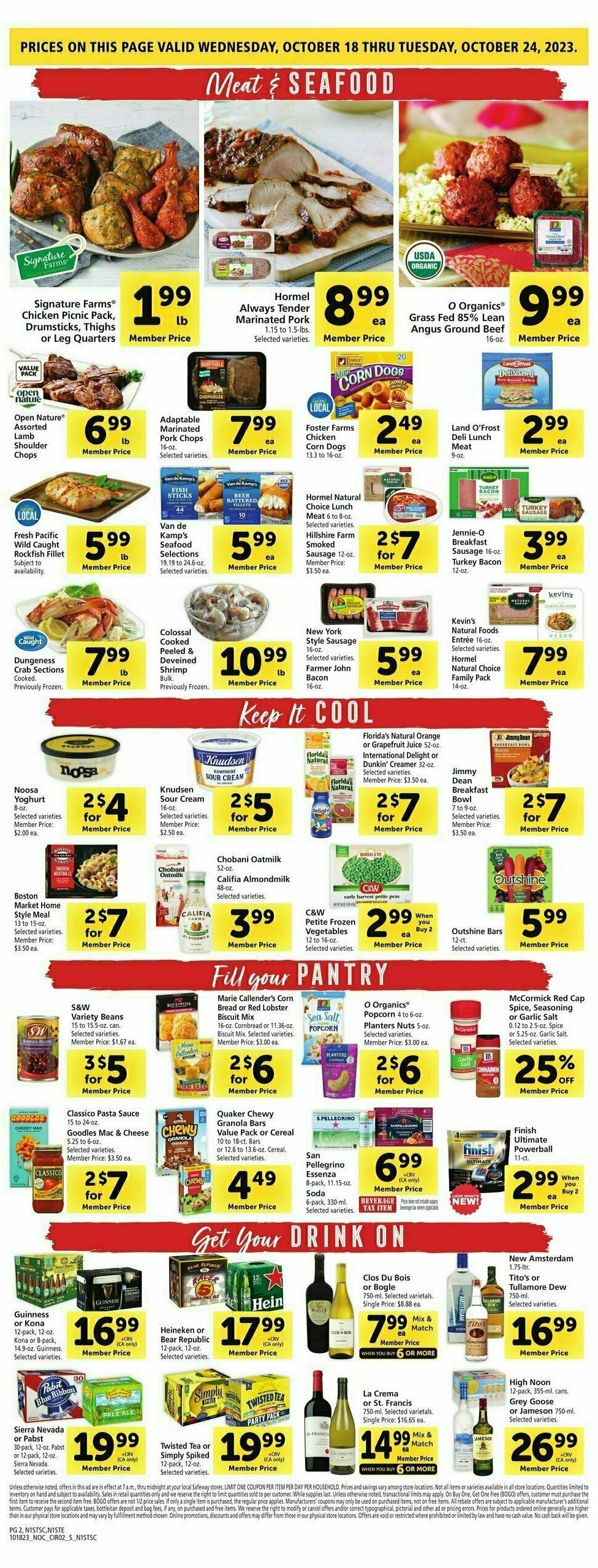 Safeway Weekly Ad from October 18