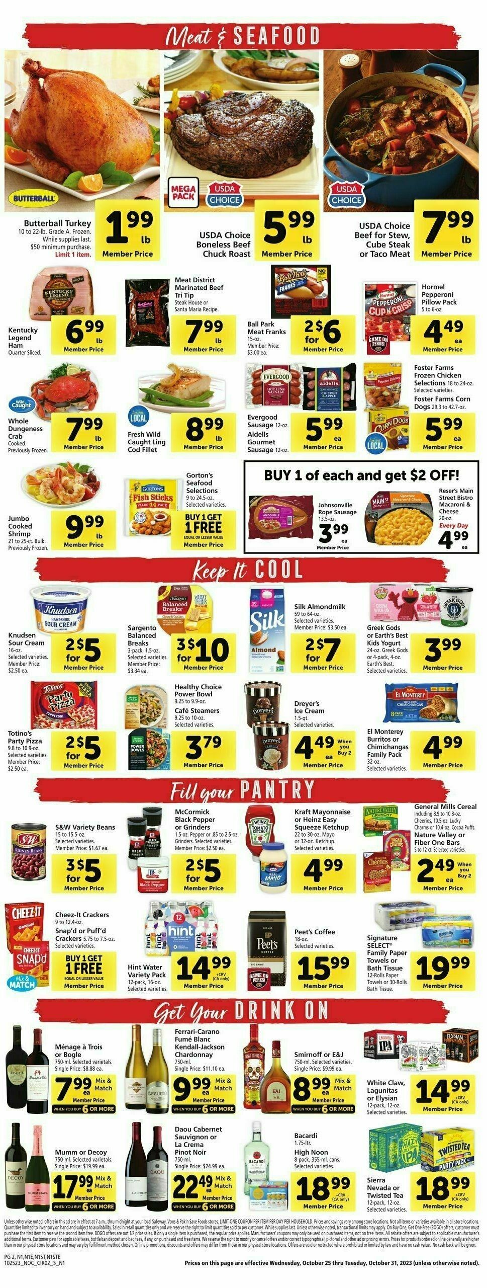 Safeway Weekly Ad from October 25