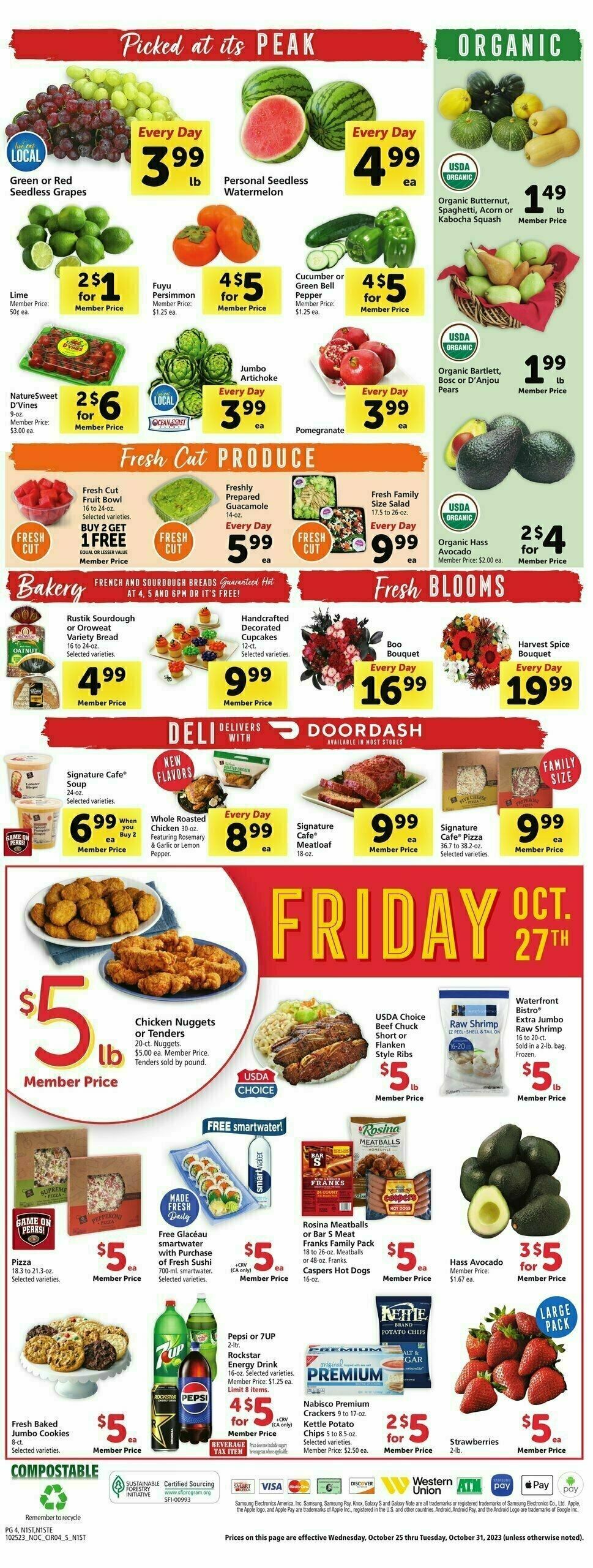 Safeway Weekly Ad from October 25