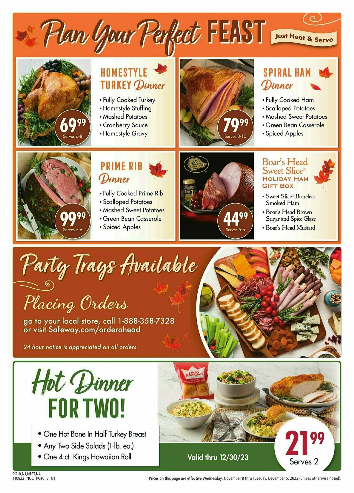 Safeway Big Book of Savings Weekly Ad from November 8