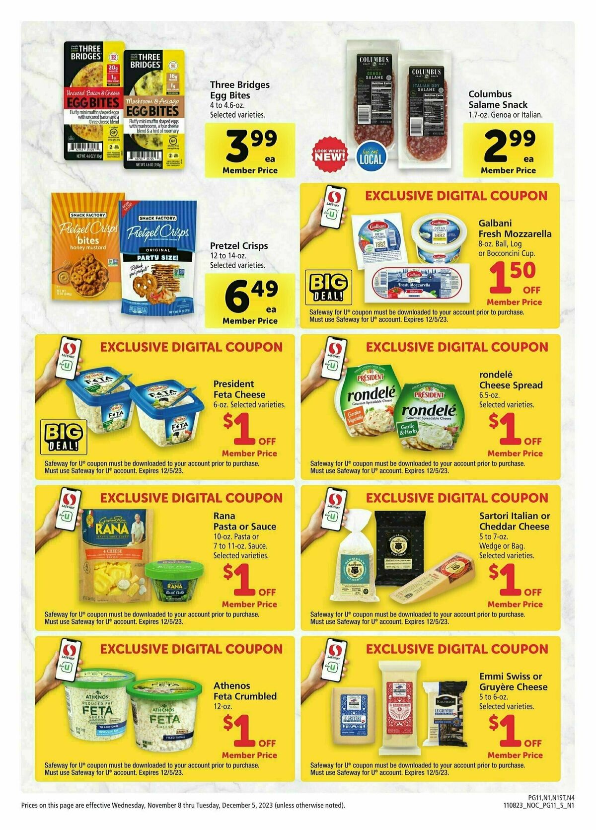 Safeway Big Book of Savings Weekly Ad from November 8