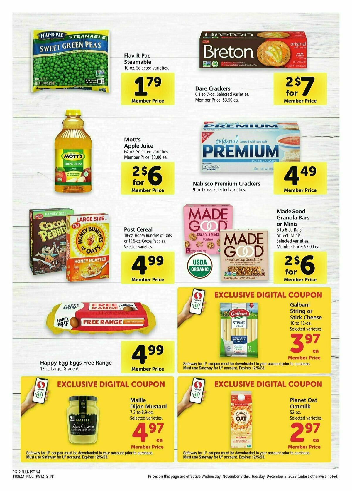 Safeway Big Book of Savings Weekly Ad from November 8