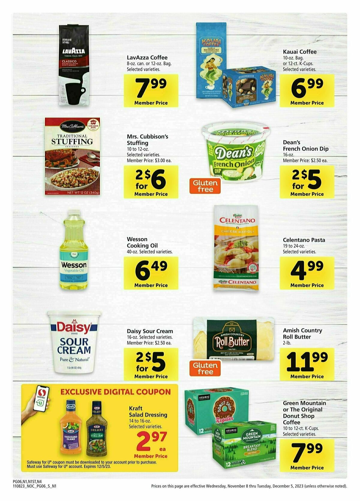 Safeway Big Book of Savings Weekly Ad from November 8