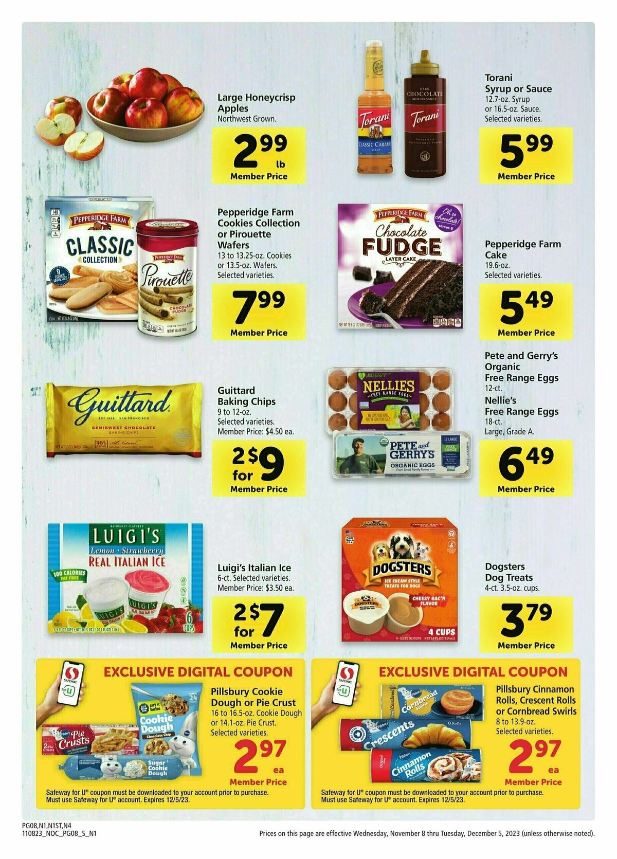 Safeway Big Book of Savings Weekly Ad from November 8