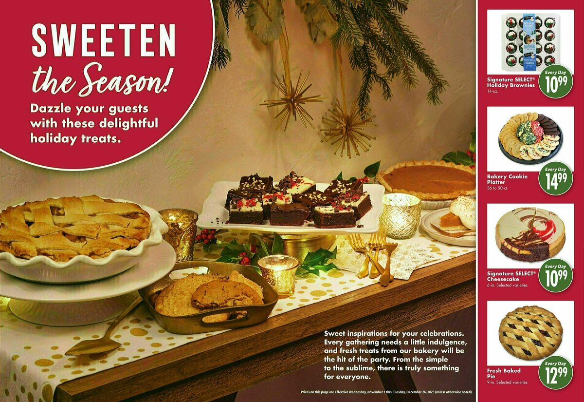 Safeway Holiday Guide Weekly Ad from November 1