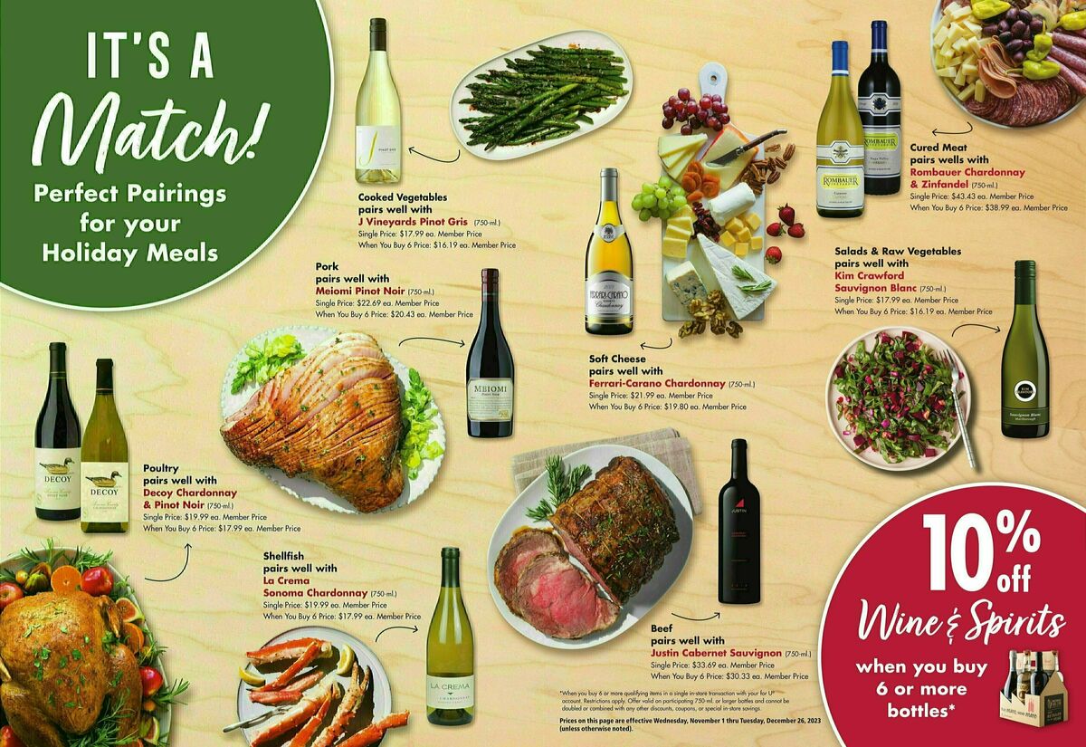 Safeway Holiday Guide Weekly Ad from November 1