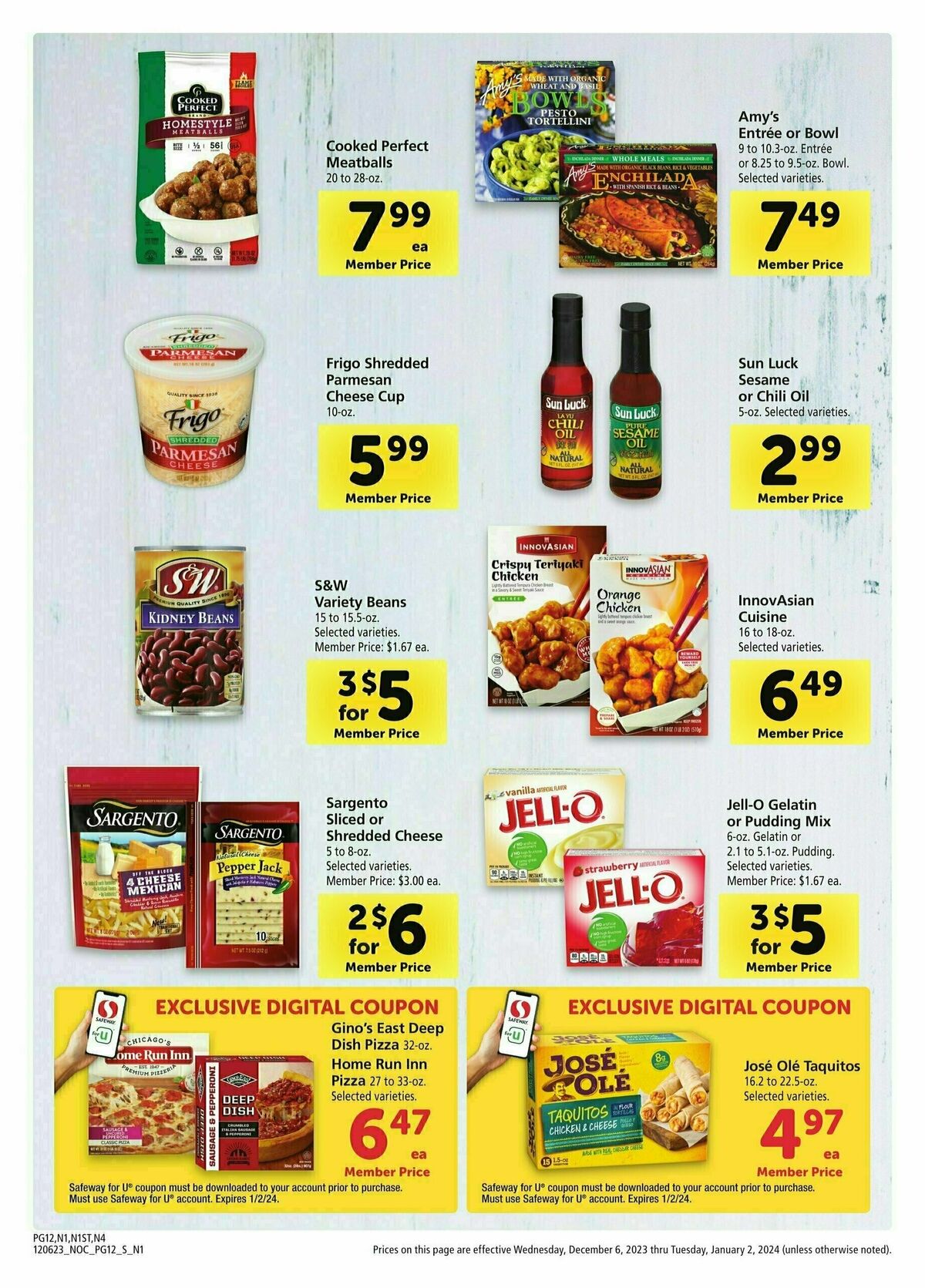 Safeway Big Book of Savings Weekly Ad from December 6