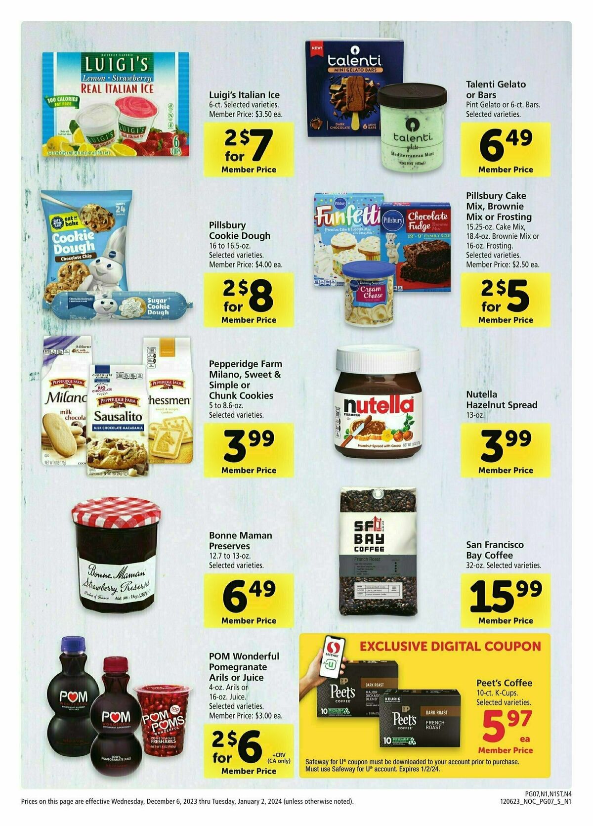 Safeway Big Book of Savings Weekly Ad from December 6