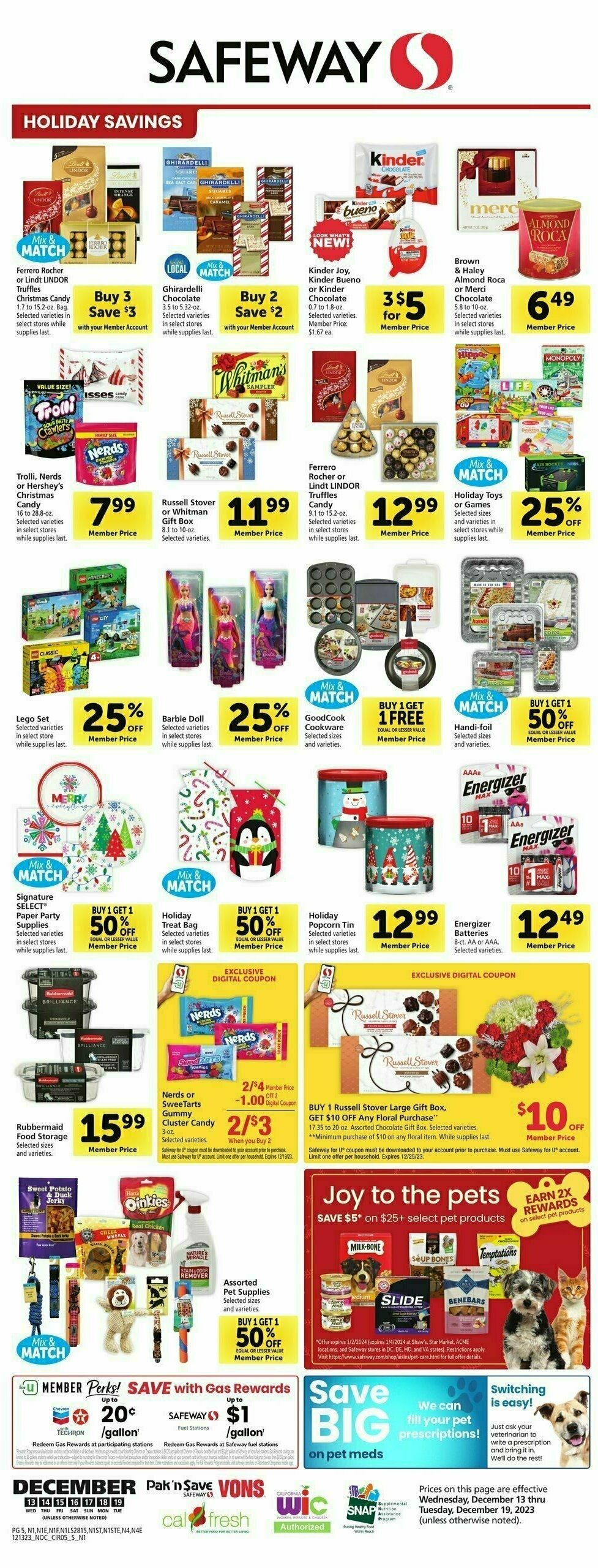 Safeway Weekly Ad from December 13