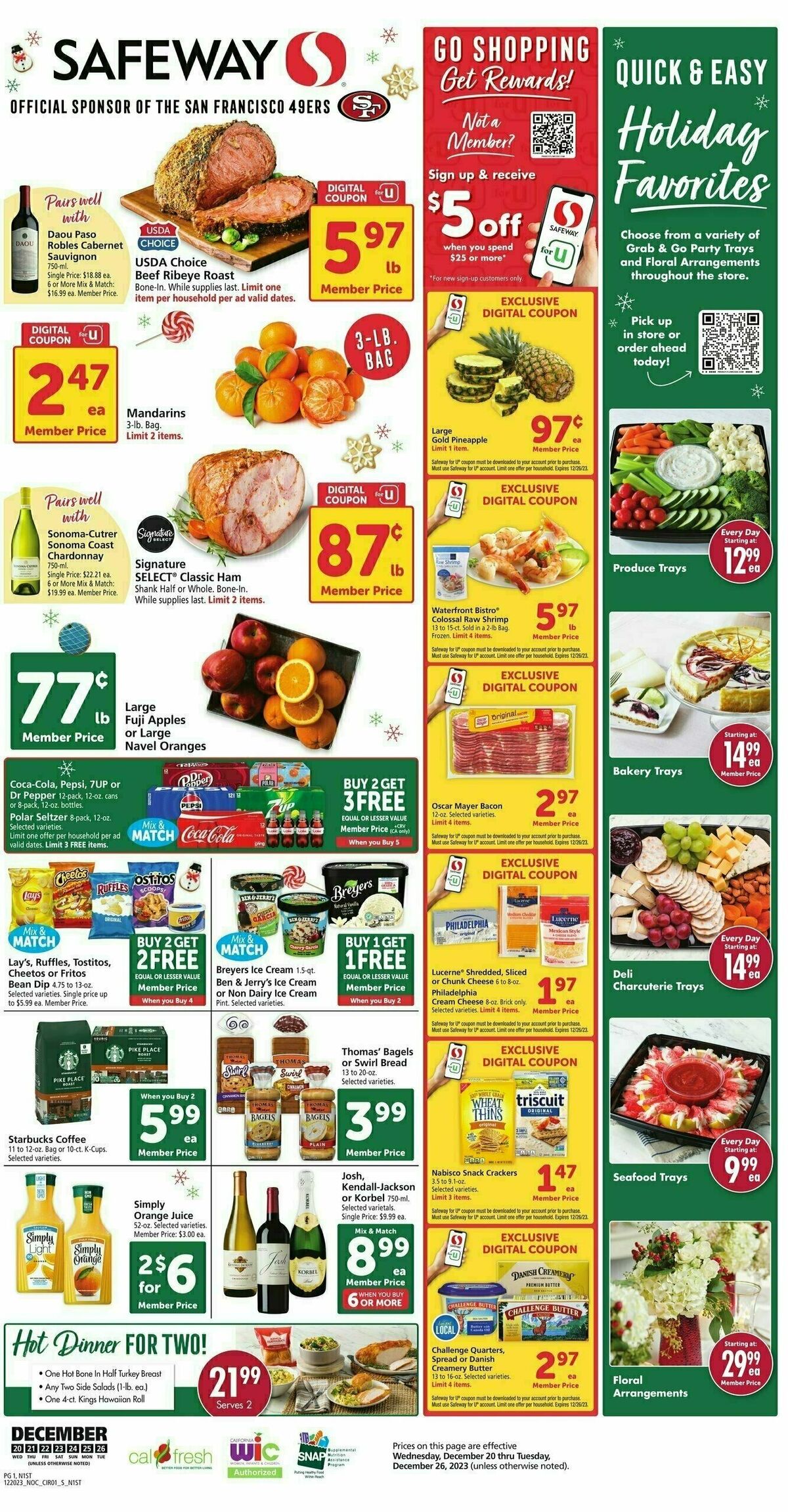 Safeway Weekly Ad from December 20