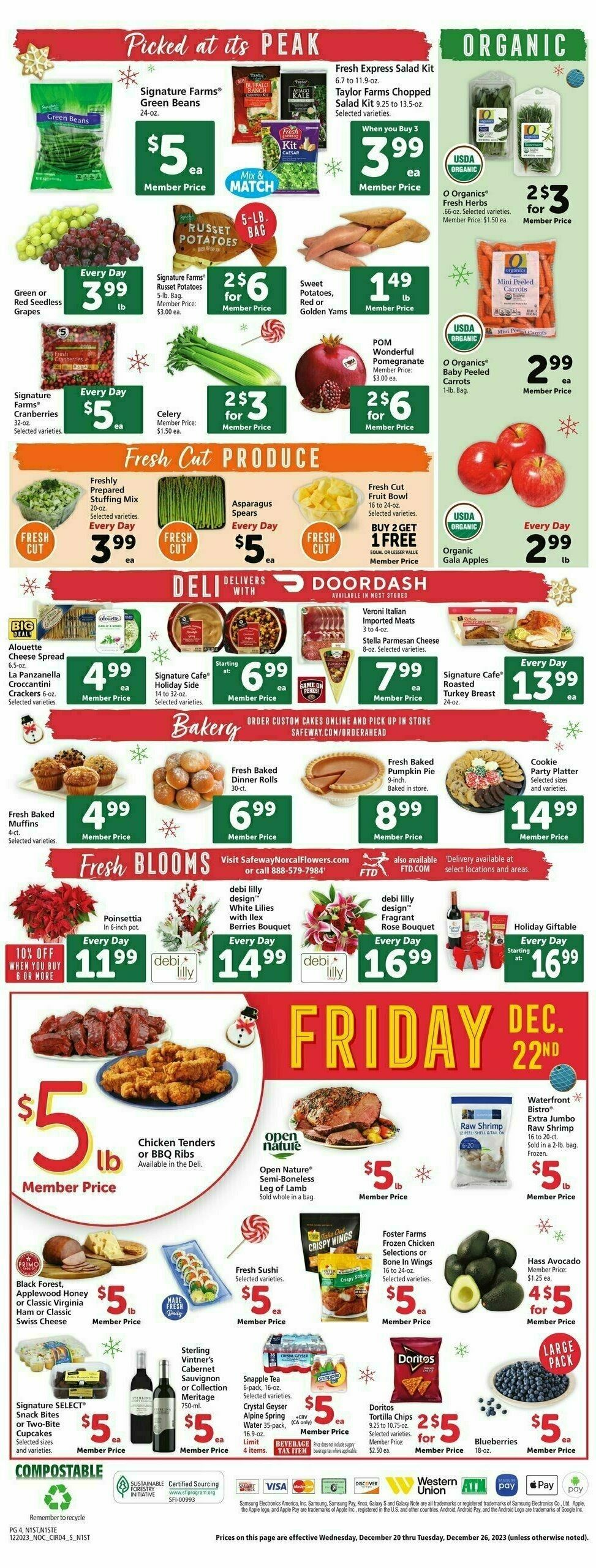 Safeway Weekly Ad from December 20