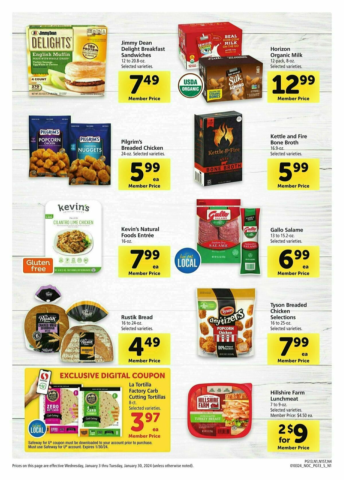 Safeway Big Book of Savings Weekly Ad from January 3