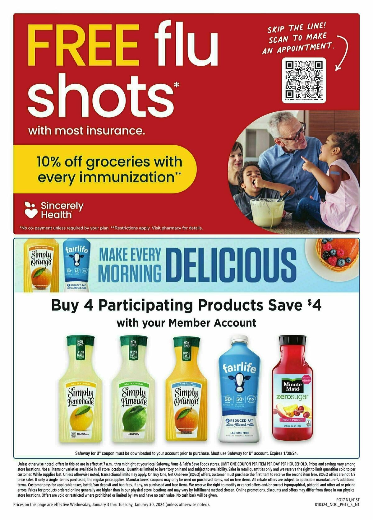 Safeway Big Book of Savings Weekly Ad from January 3