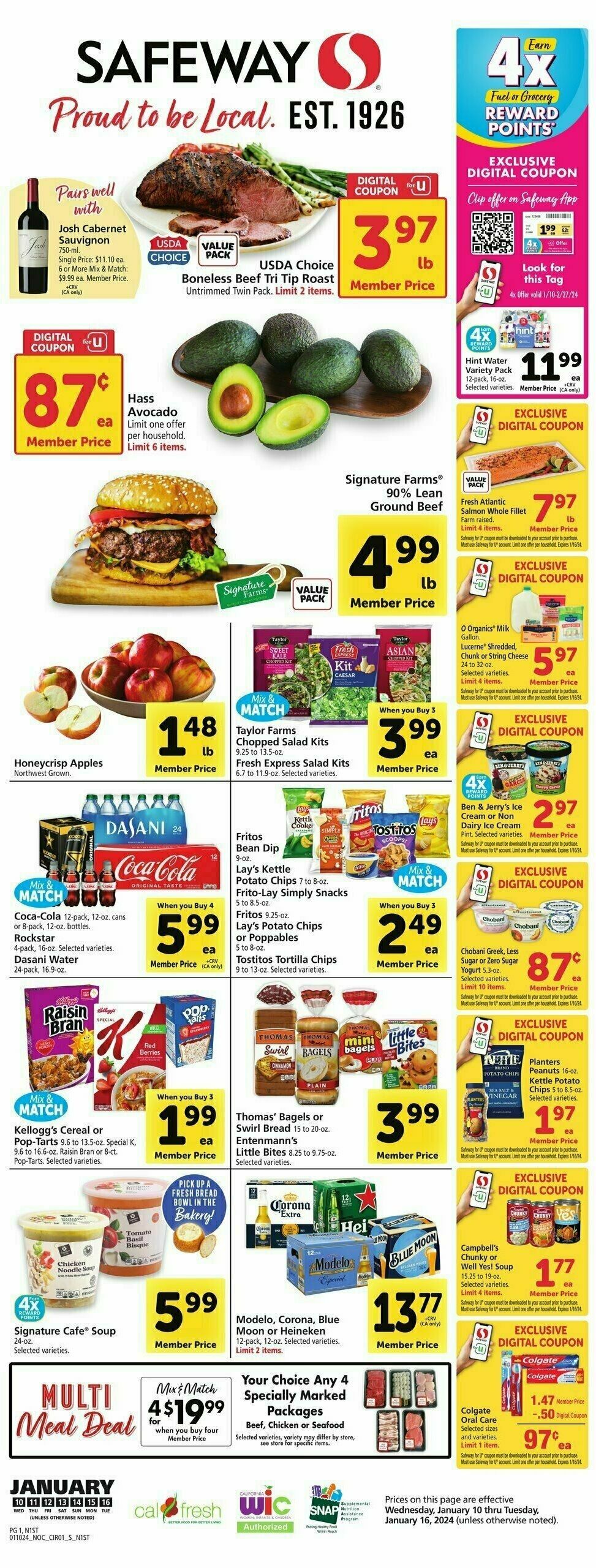 Safeway Weekly Ad from January 10