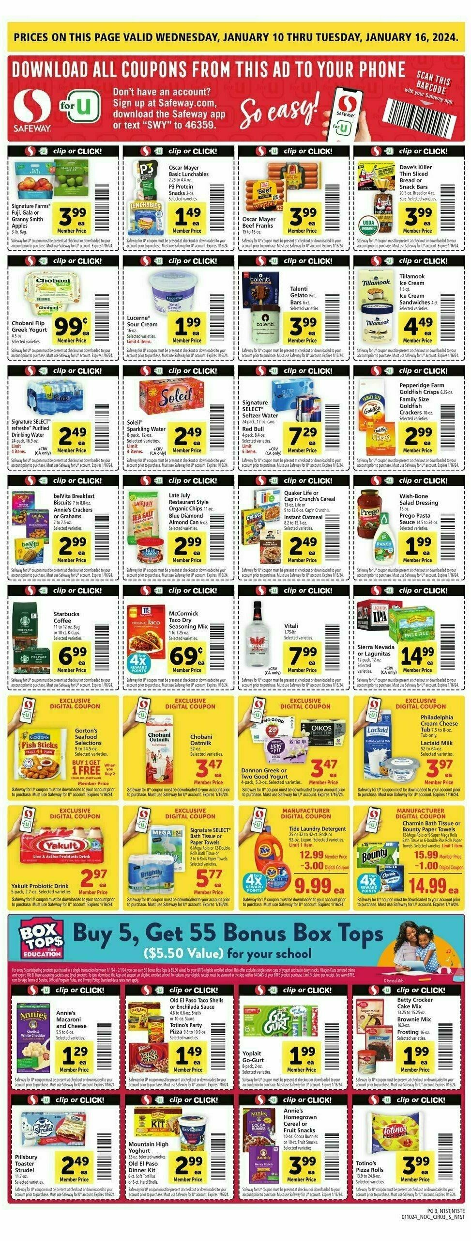 Safeway Weekly Ad from January 10