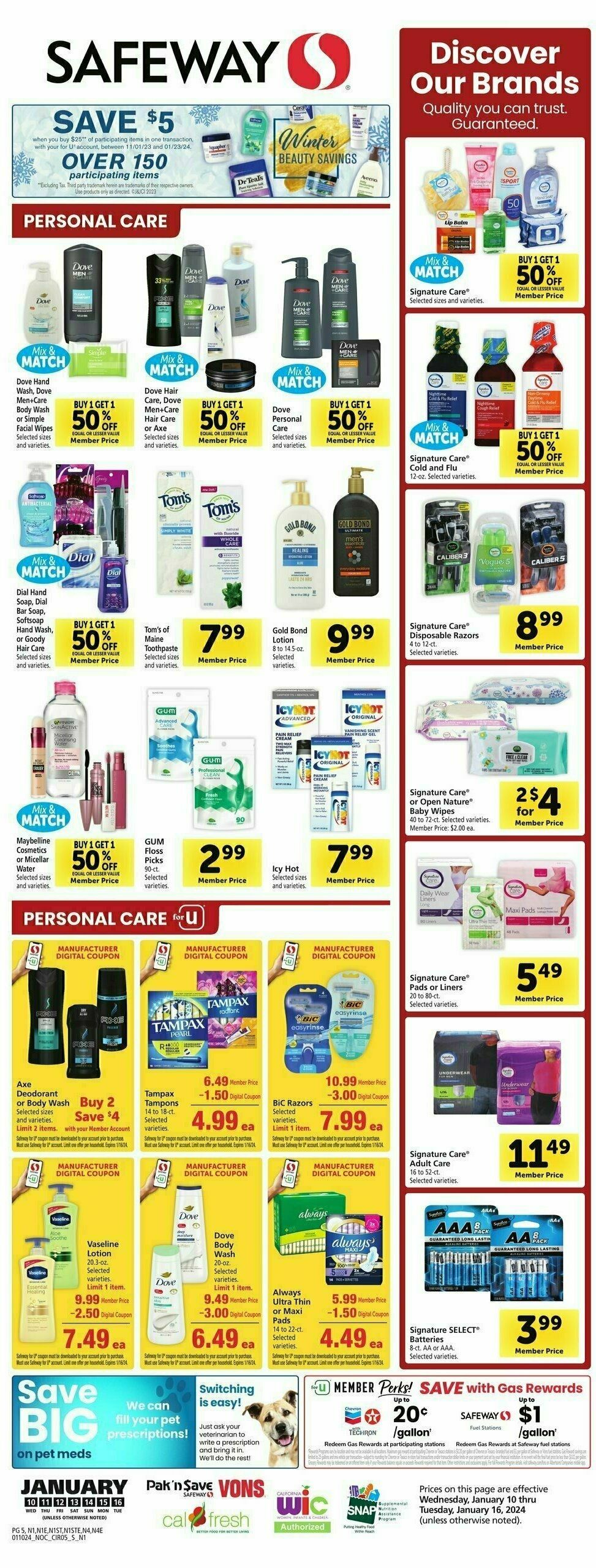 Safeway Weekly Ad from January 10