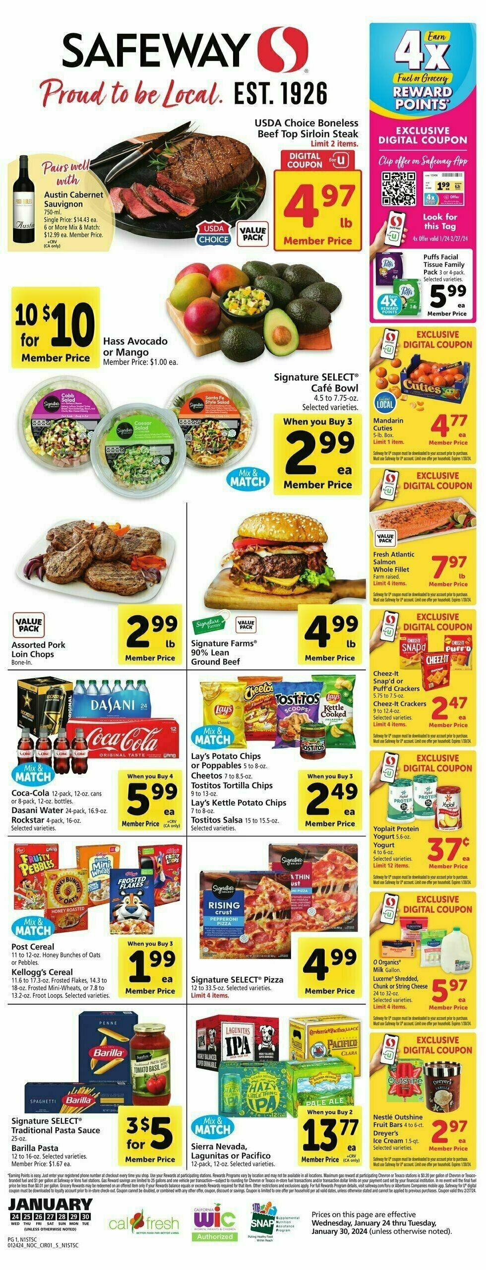 Safeway Weekly Ad from January 24