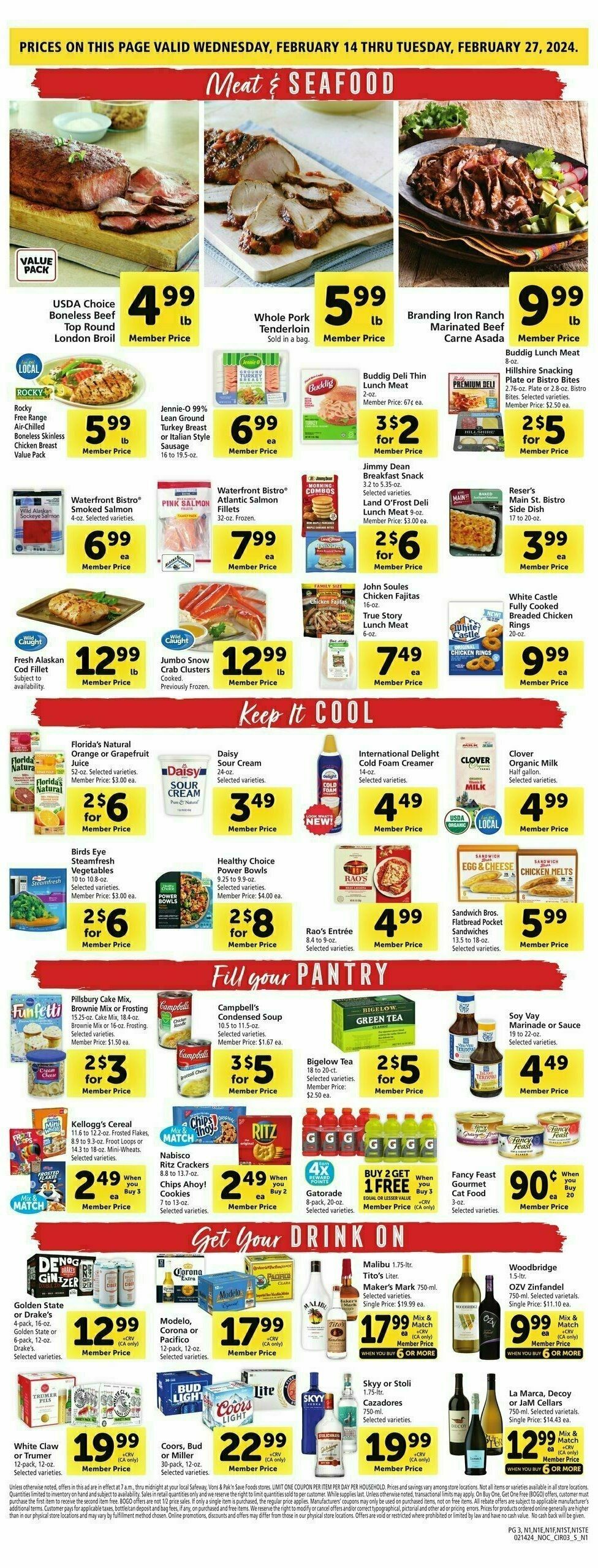 Safeway Weekly Ad from February 14