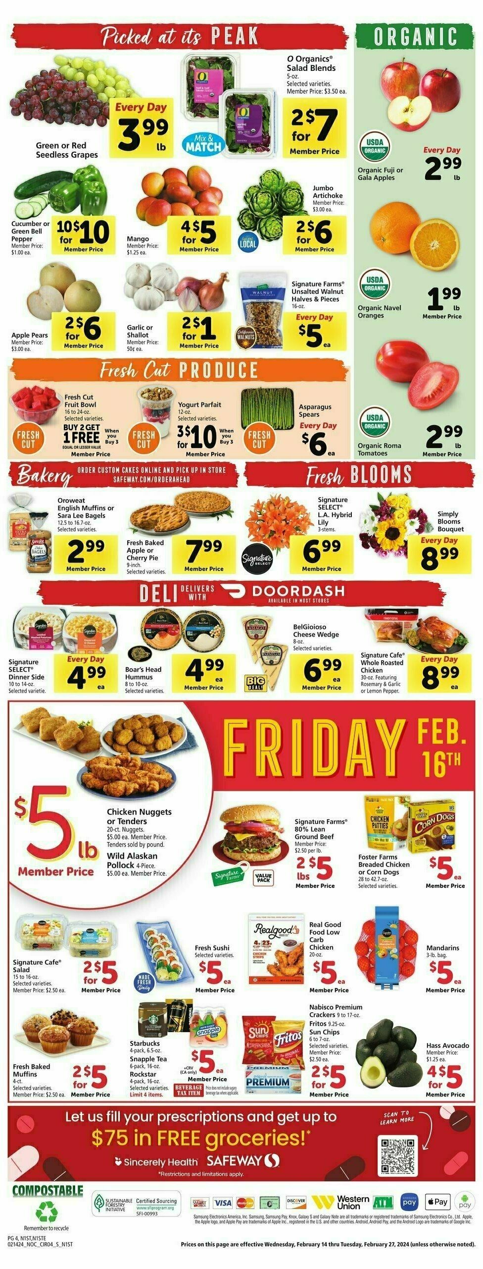 Safeway Weekly Ad from February 14