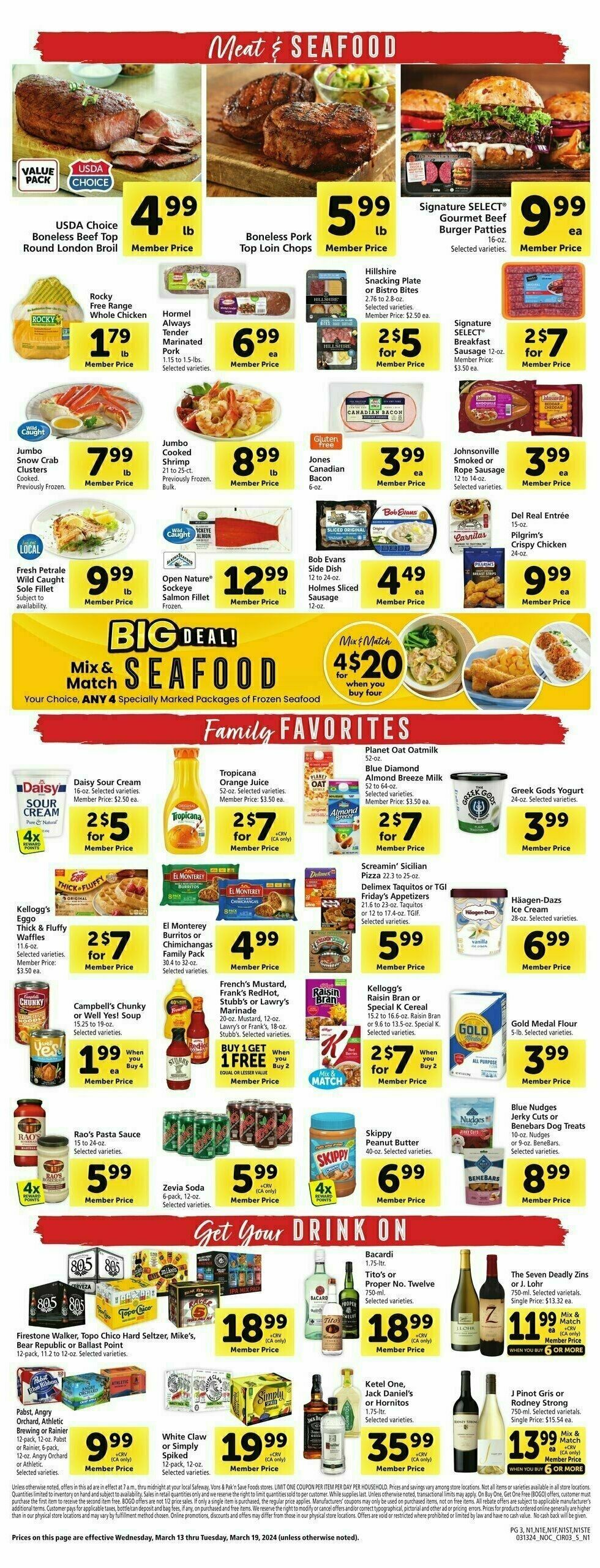 Safeway Weekly Ad from March 13