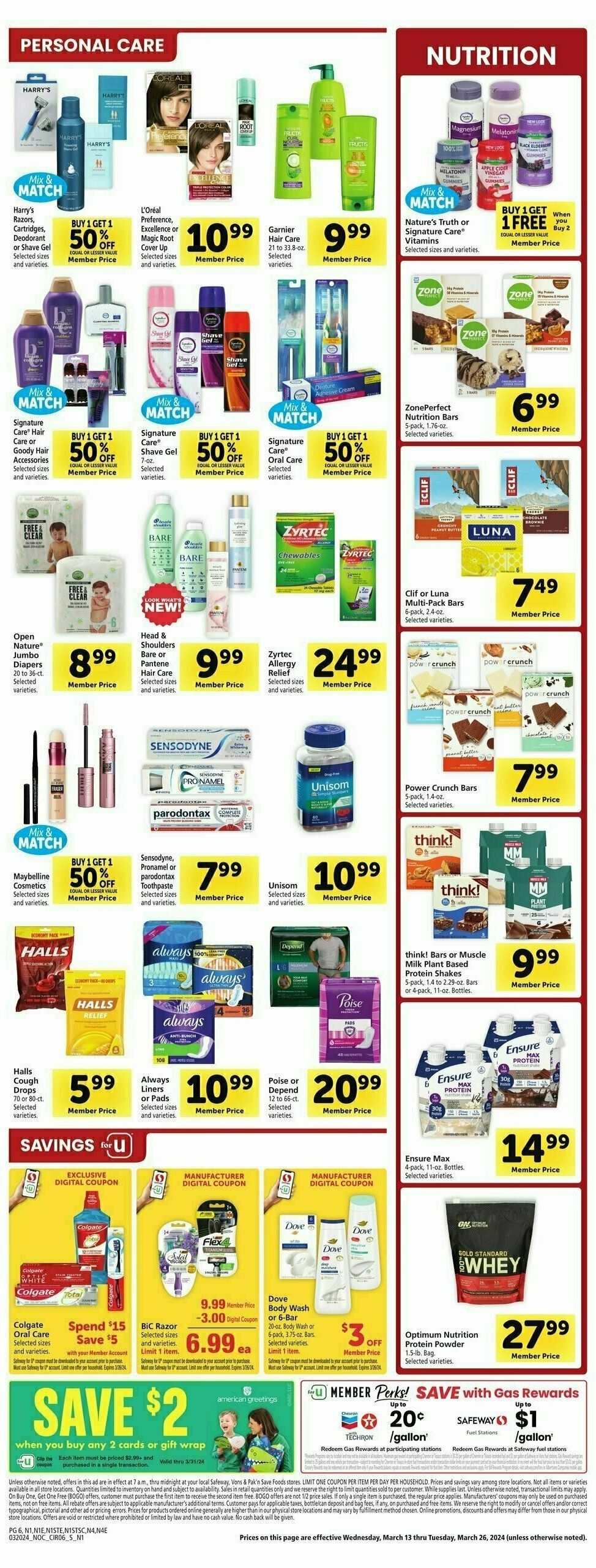 Safeway Weekly Ad from March 20