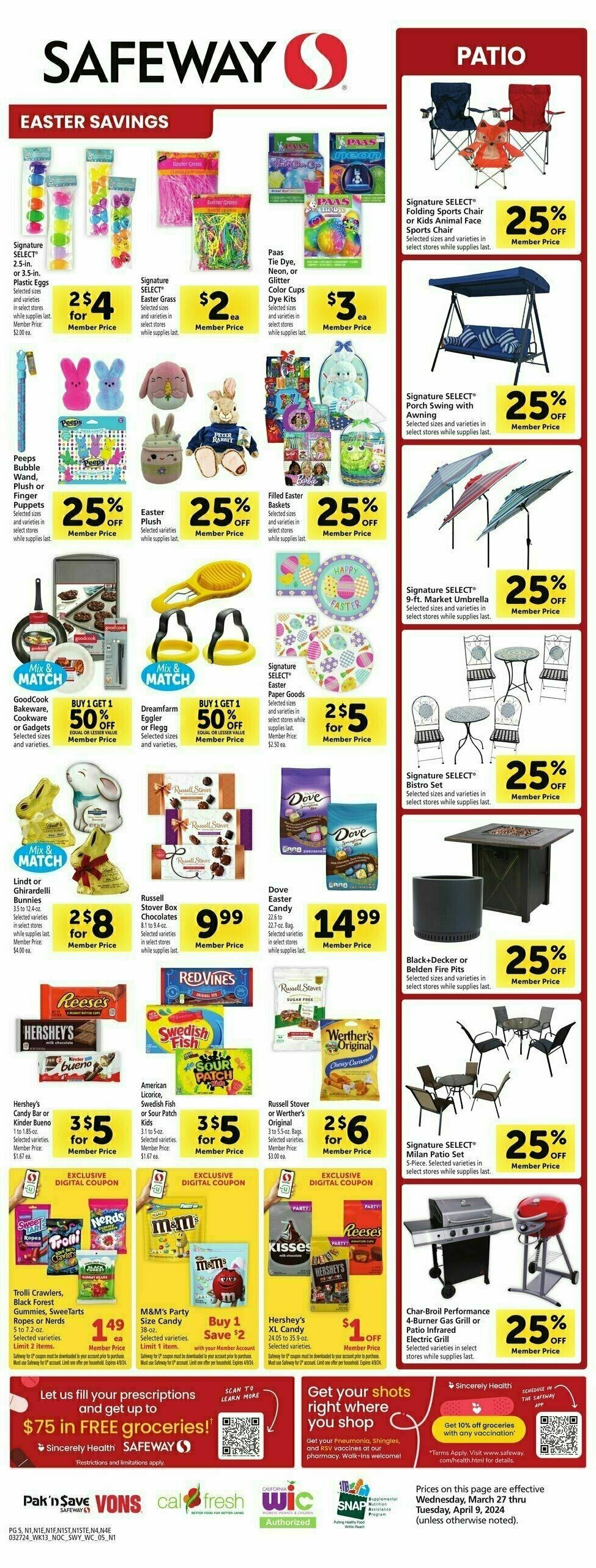 Safeway Weekly Ad from March 27