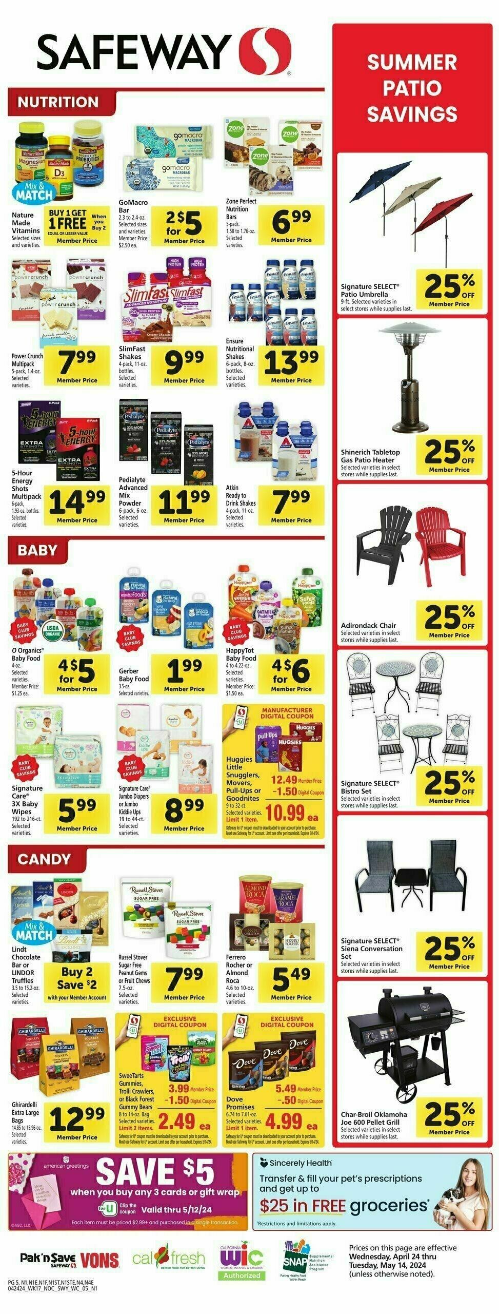 Safeway Weekly Ad from April 24