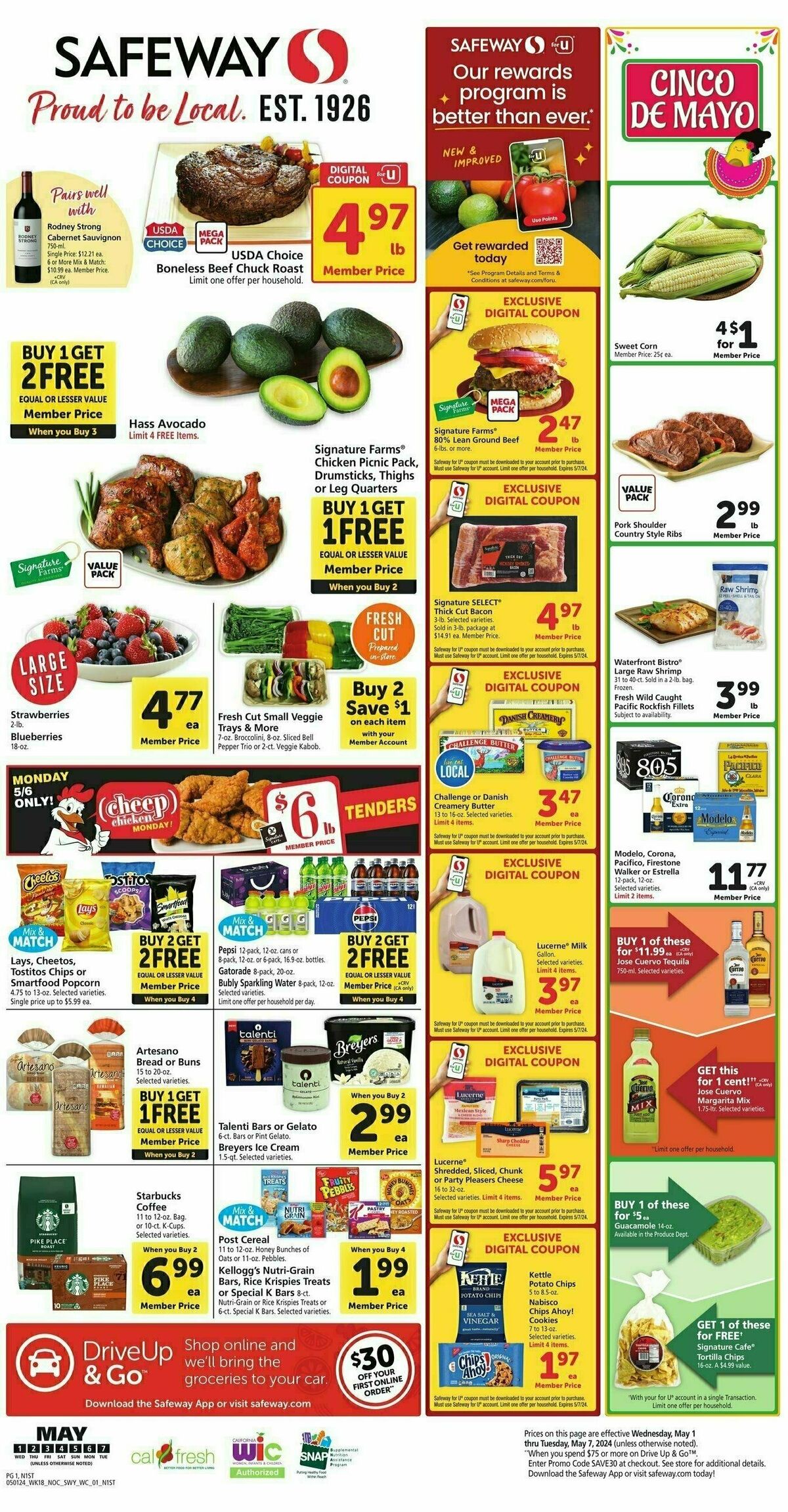 Safeway Weekly Ad from May 1