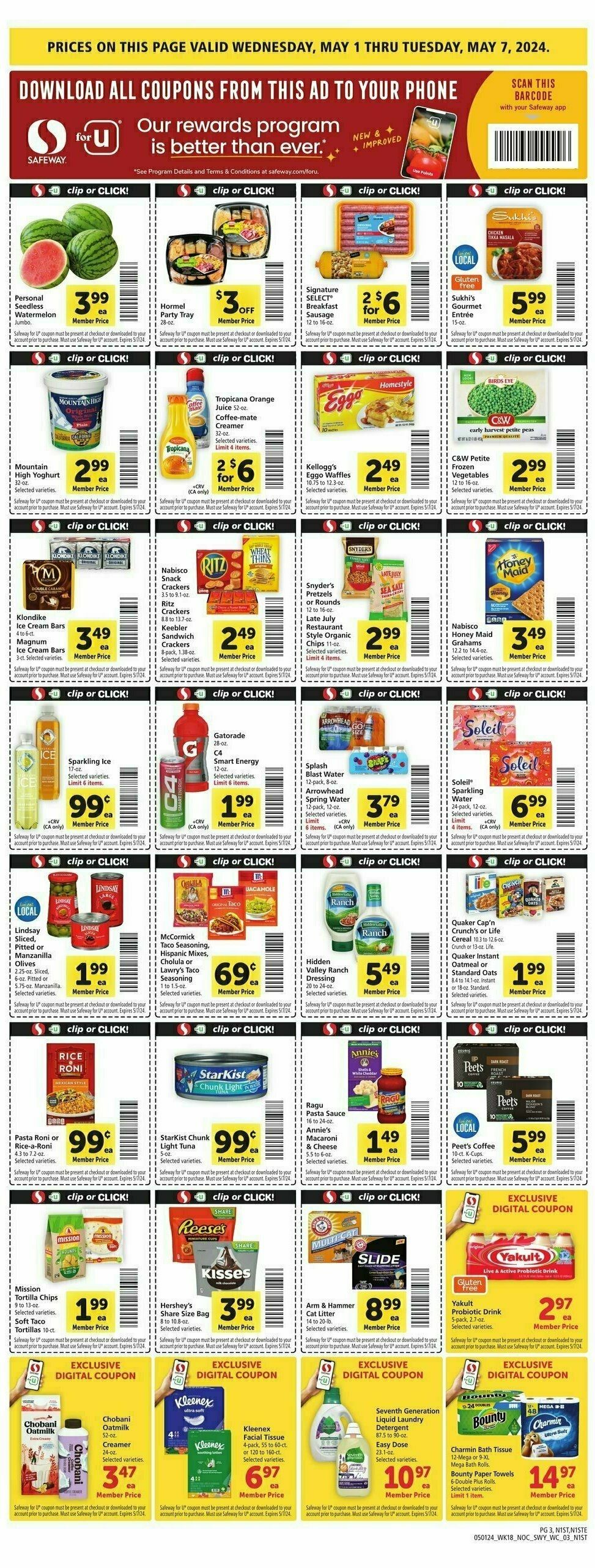 Safeway Weekly Ad from May 1