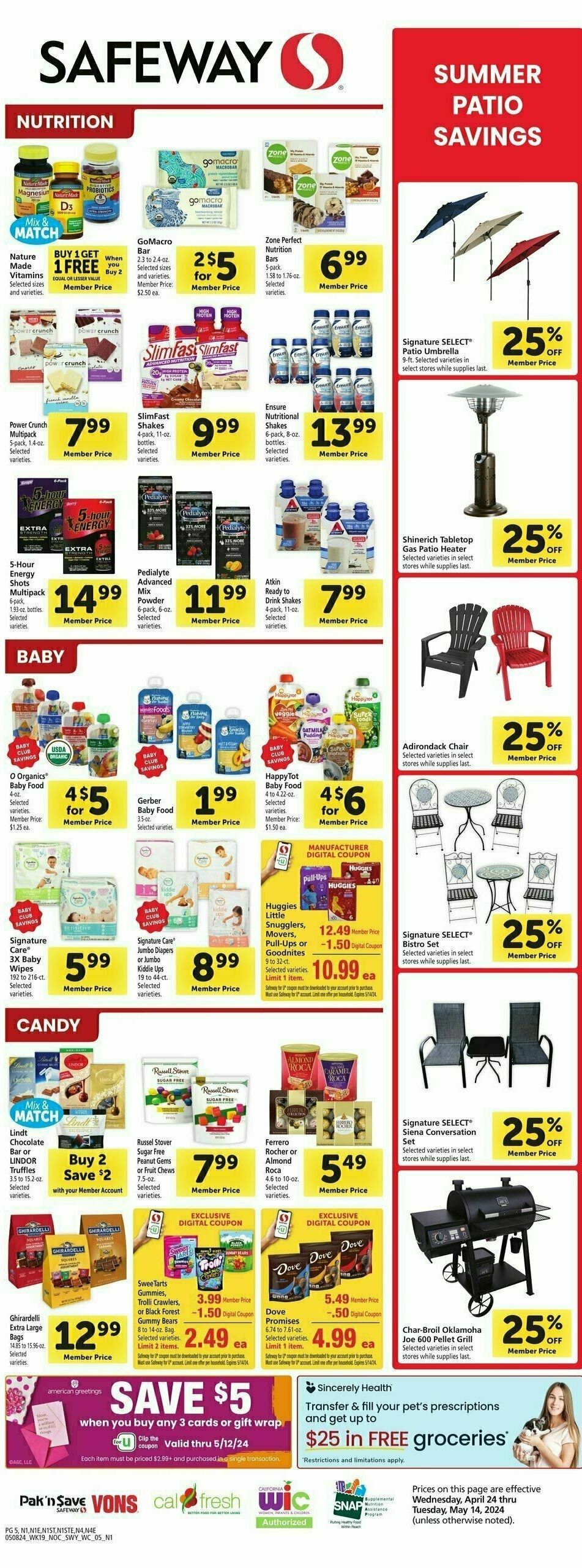 Safeway Weekly Ad from May 8