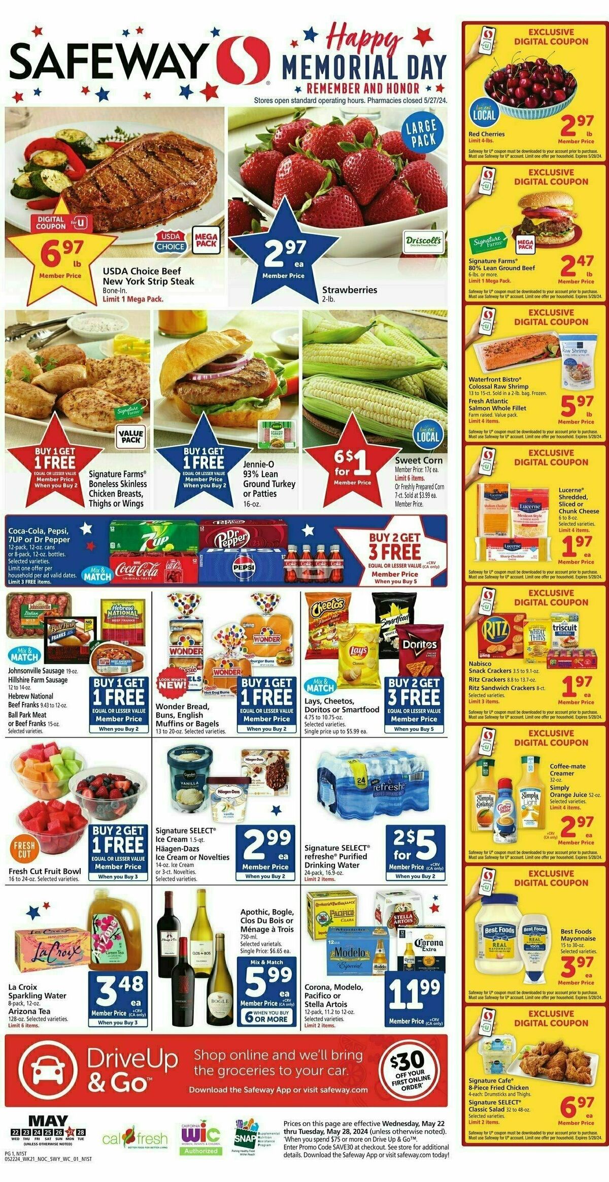 Safeway Weekly Ad from May 22