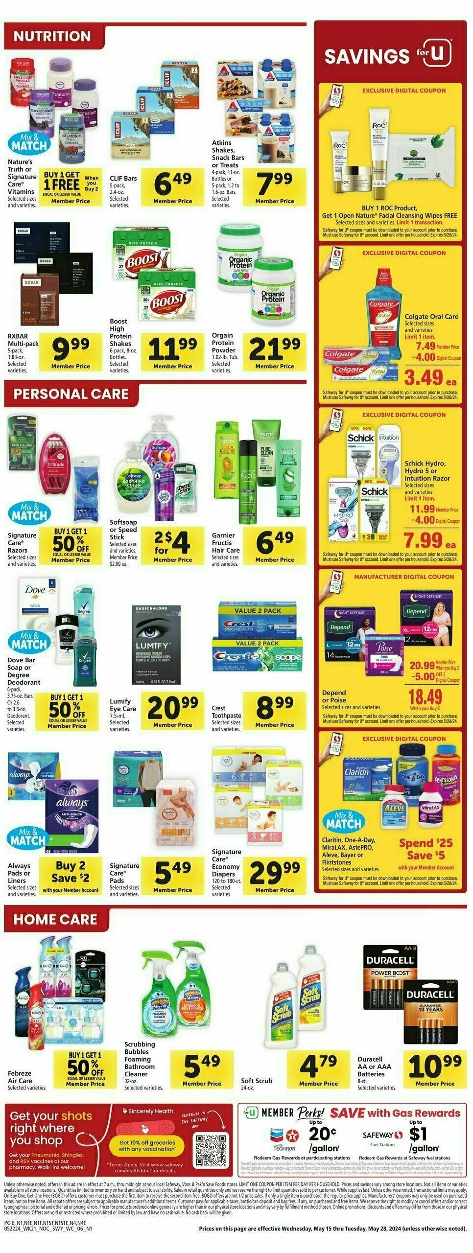 Safeway Weekly Ad from May 22