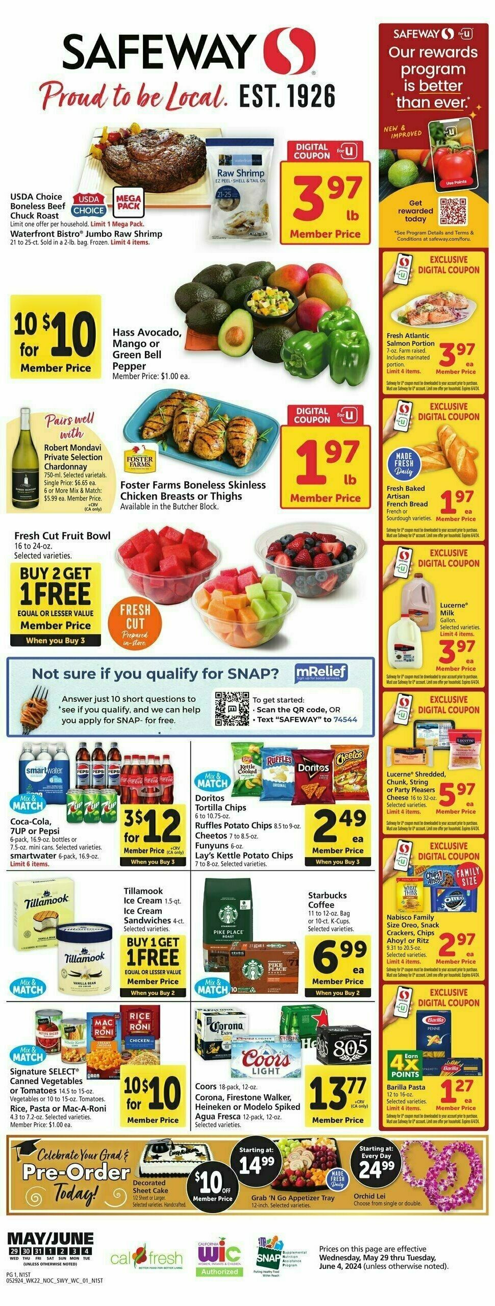 Safeway Weekly Ad from May 29