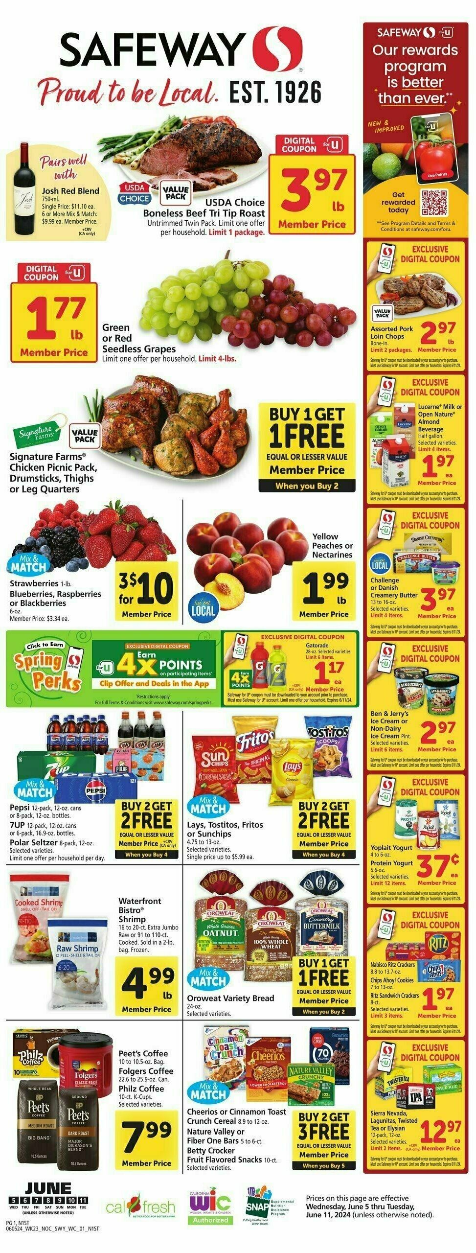 Safeway Weekly Ad from June 5