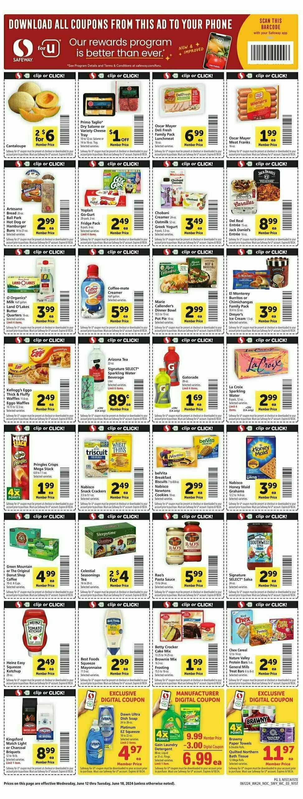 Safeway Weekly Ad from June 12