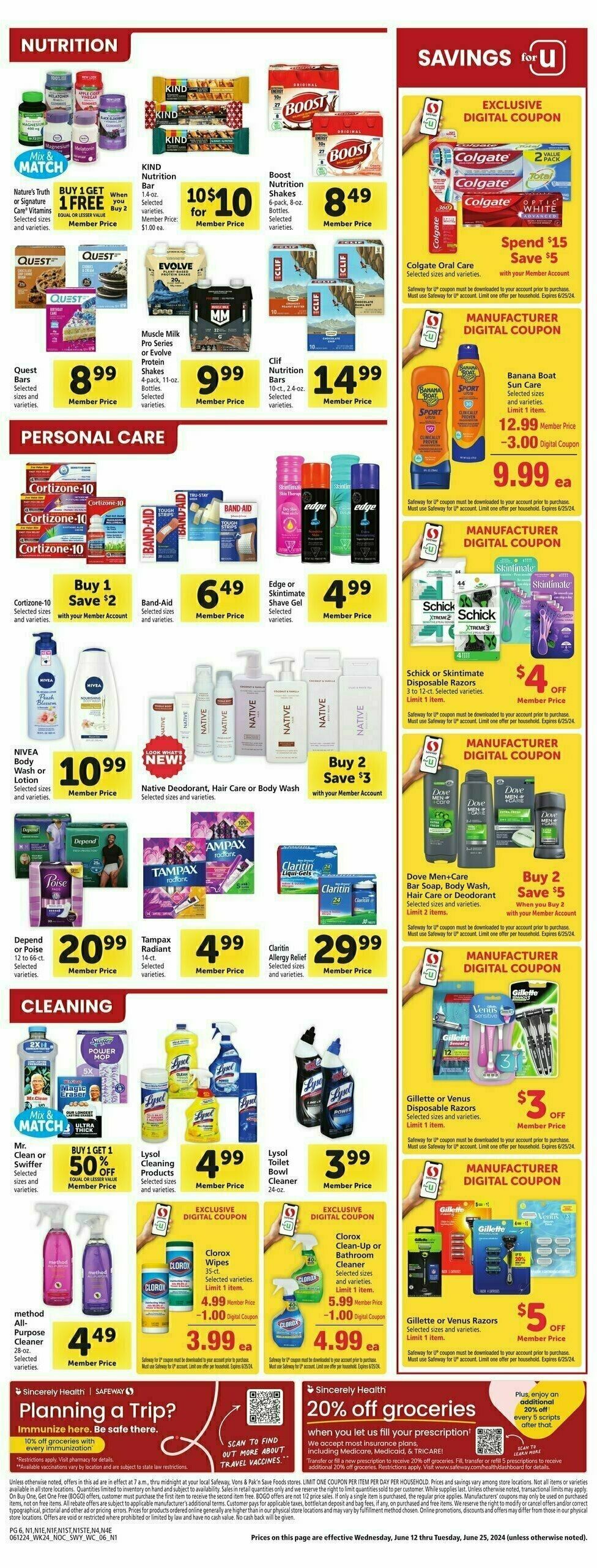 Safeway Weekly Ad from June 12