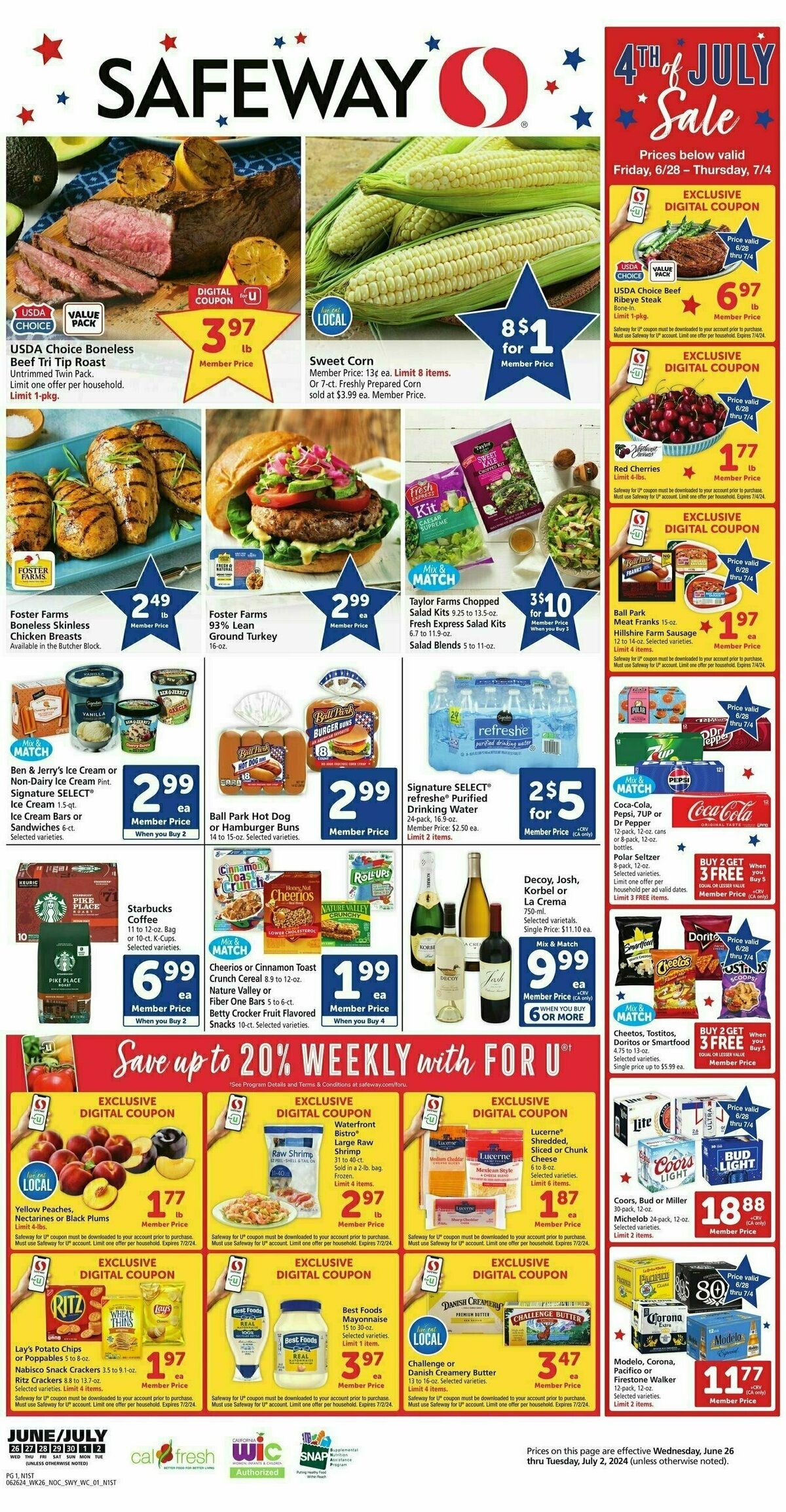 Safeway Weekly Ad from June 26