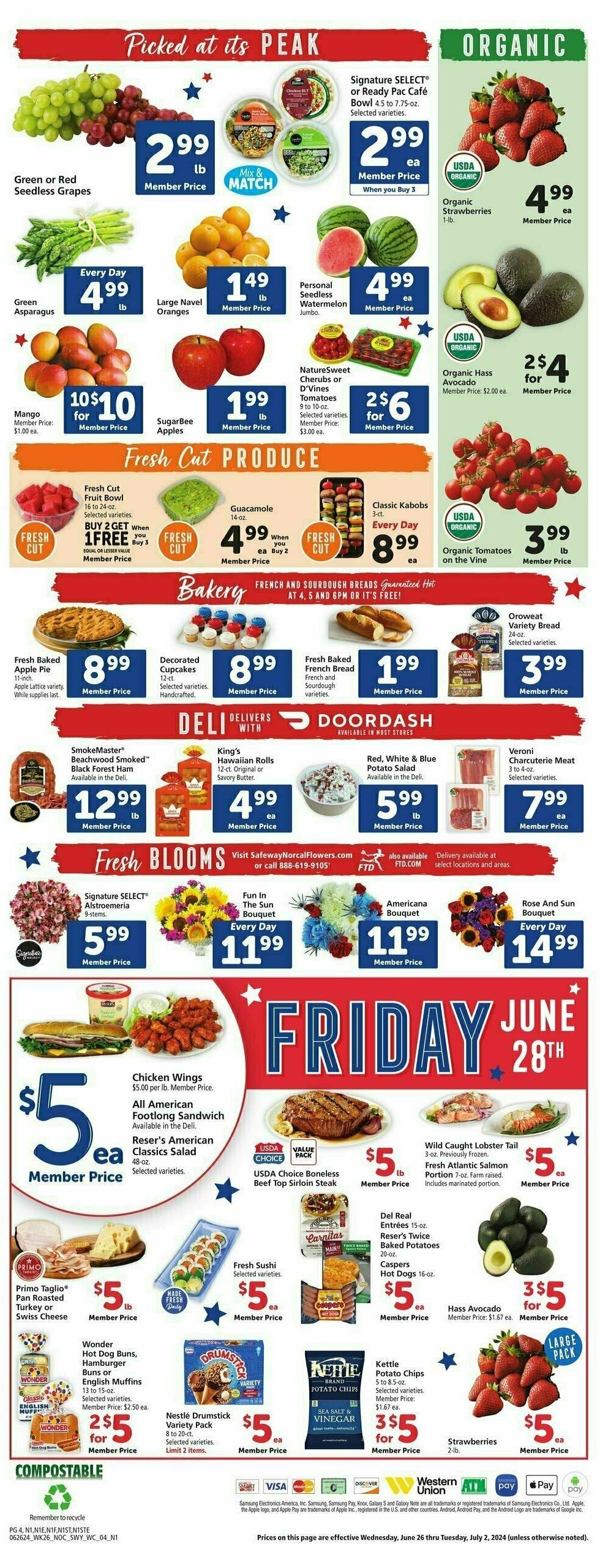 Safeway Weekly Ad from June 26