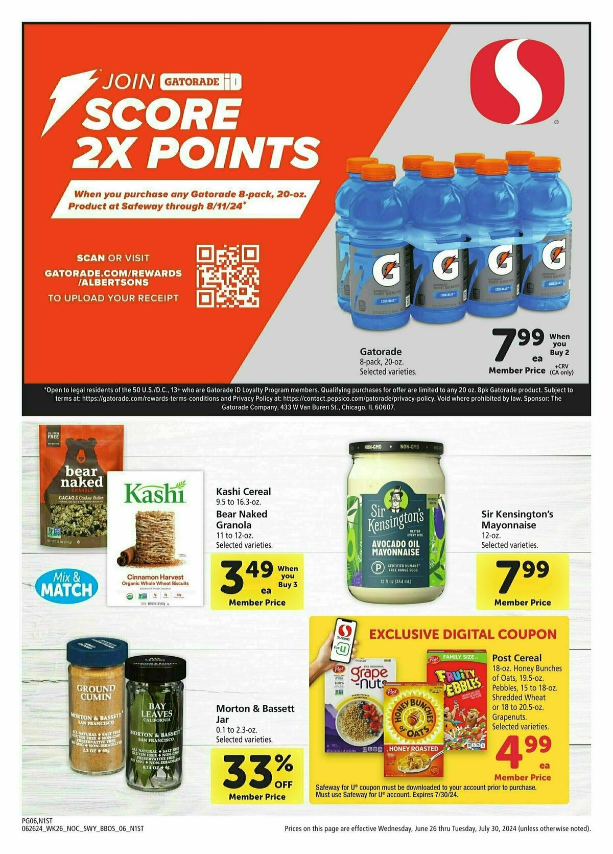 Safeway Big Book of Savings Weekly Ad from June 26