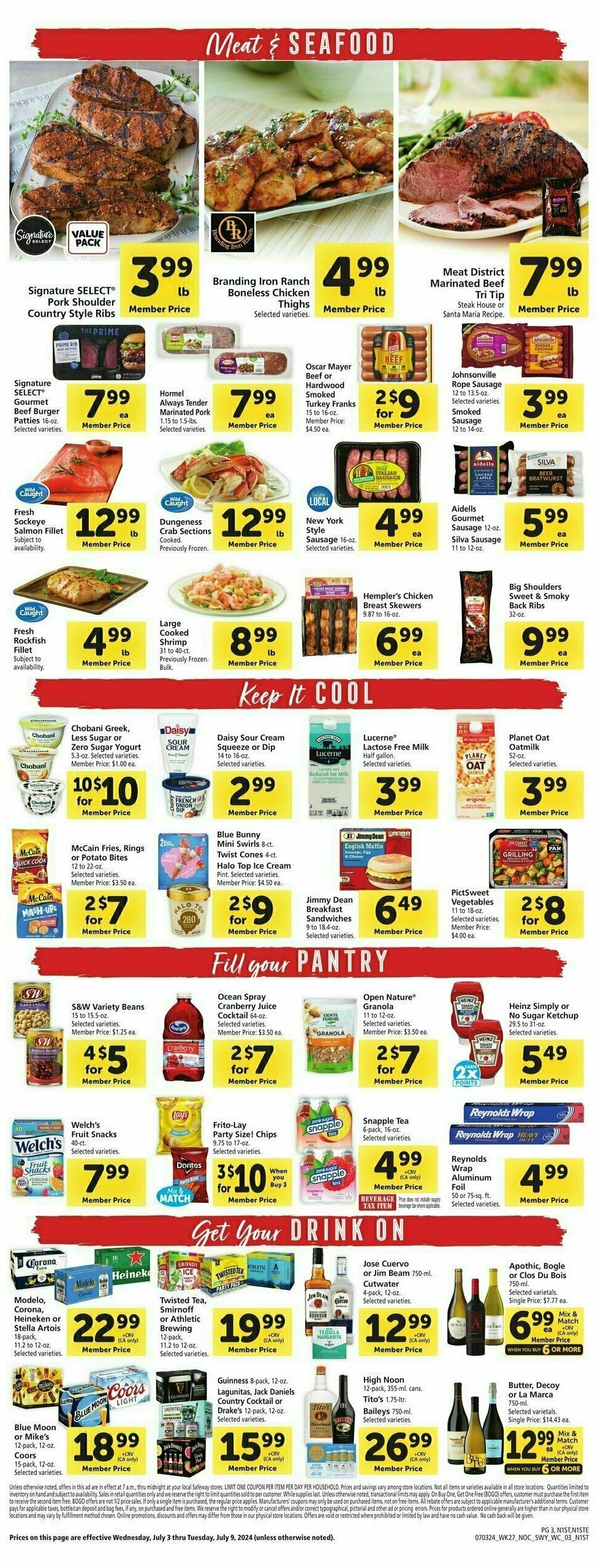 Safeway Weekly Ad from July 3
