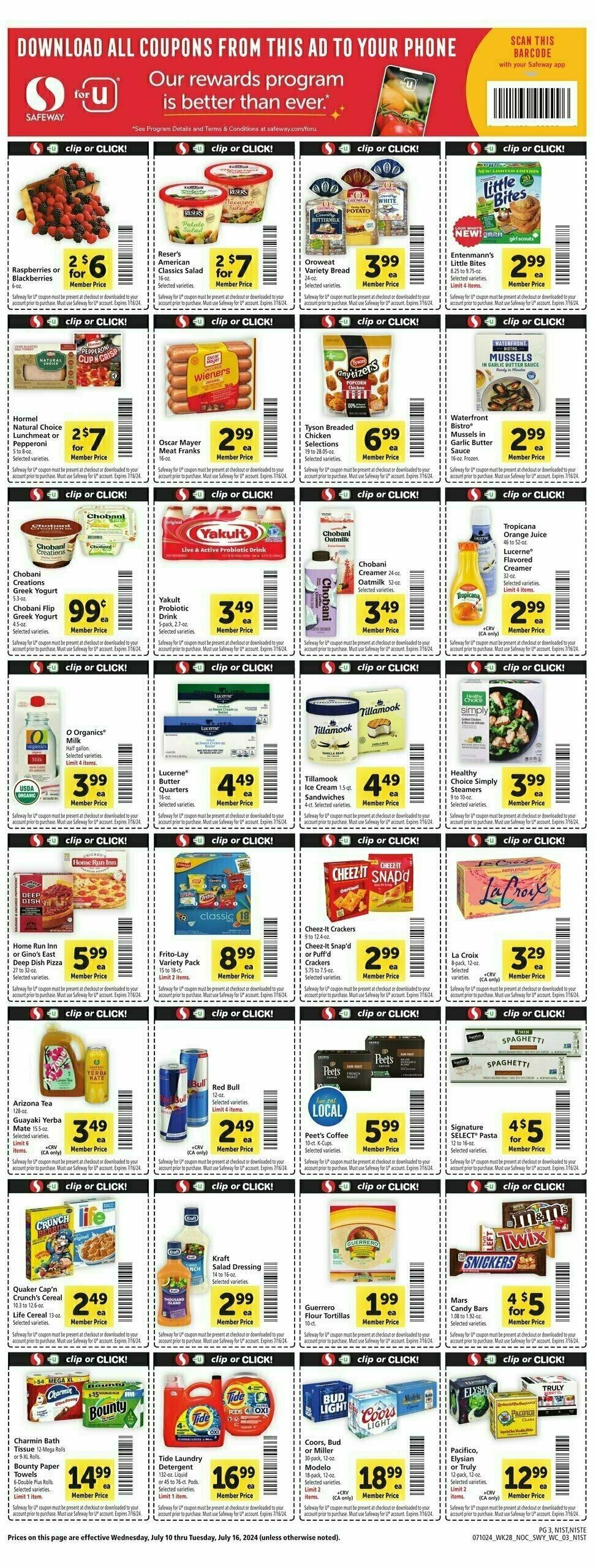 Safeway Weekly Ad from July 10