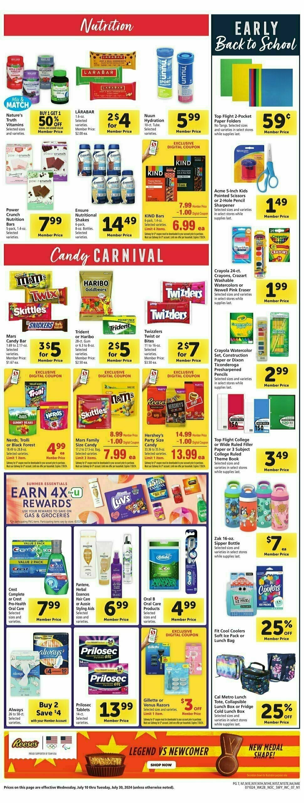 Safeway Weekly Ad from July 10