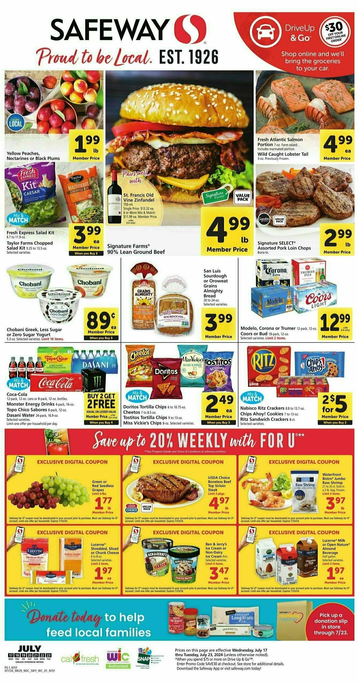 Safeway Weekly Ad from July 17