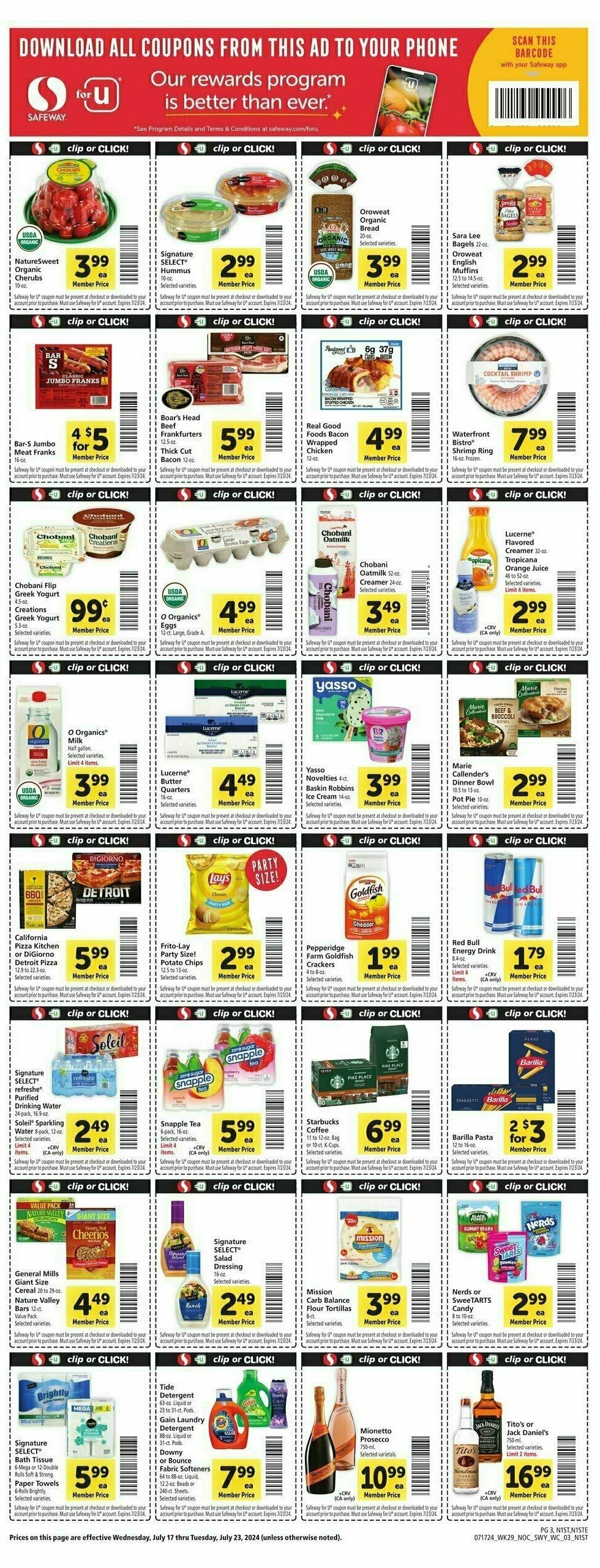 Safeway Weekly Ad from July 17