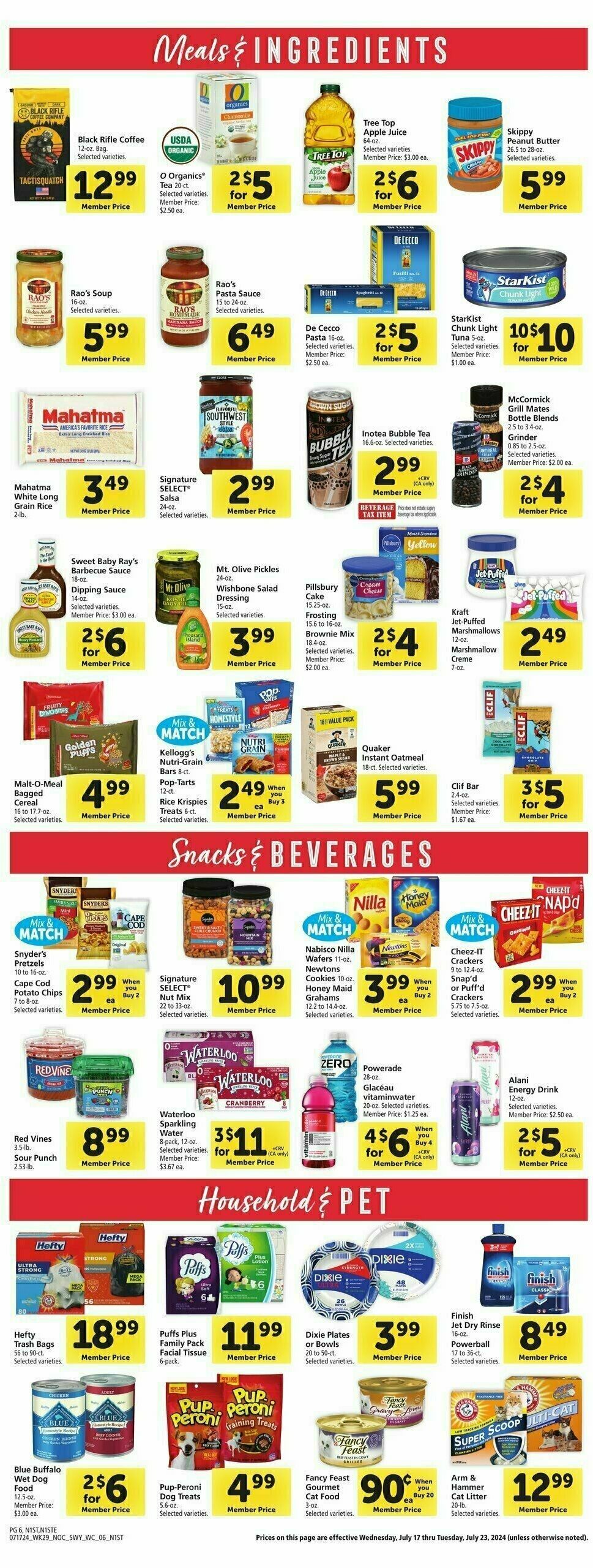 Safeway Weekly Ad from July 17